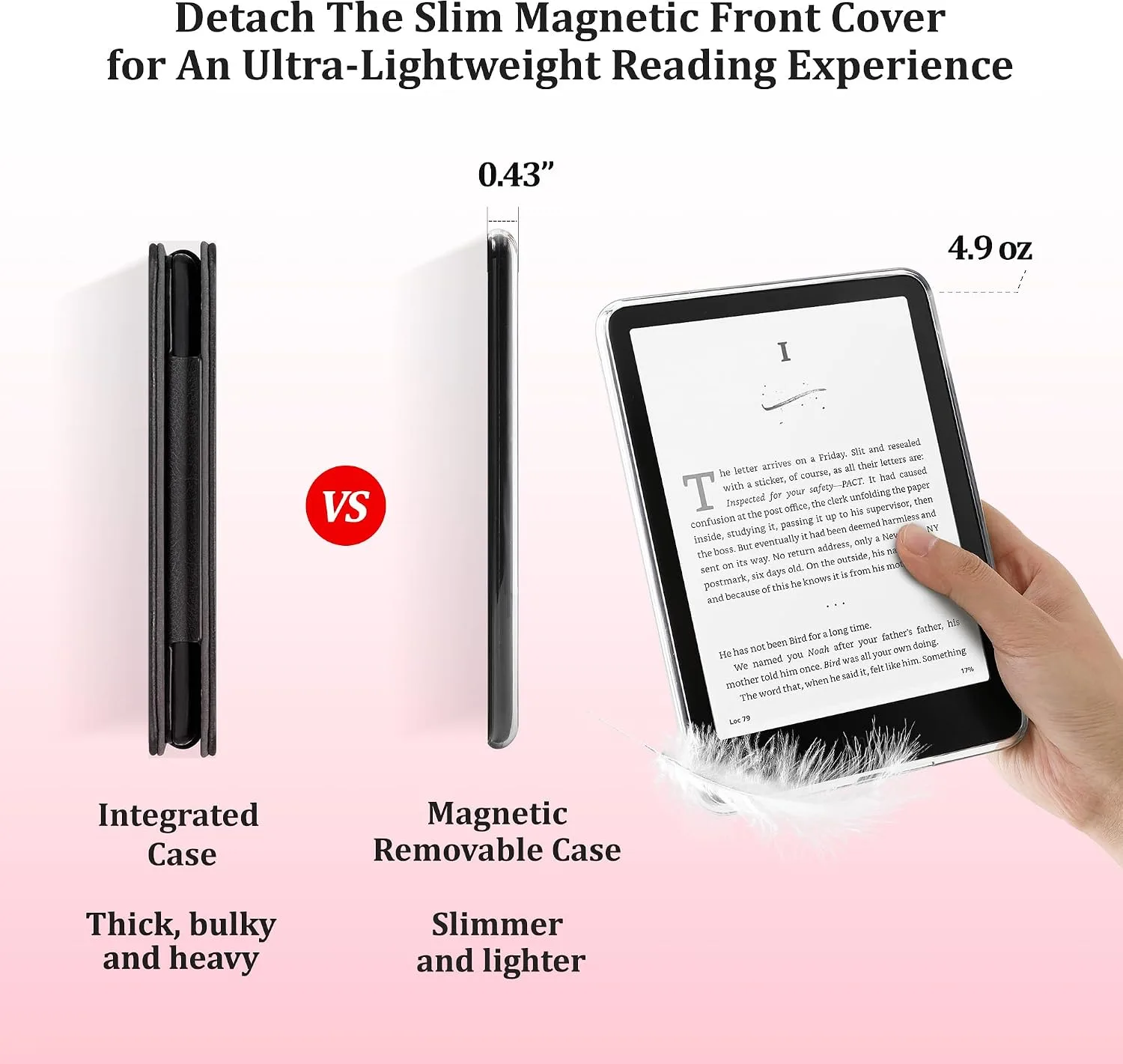 SESENSE Magnetic Case for 7'' Kindle Paperwhite 12th Gen 2024 & Colorsoft