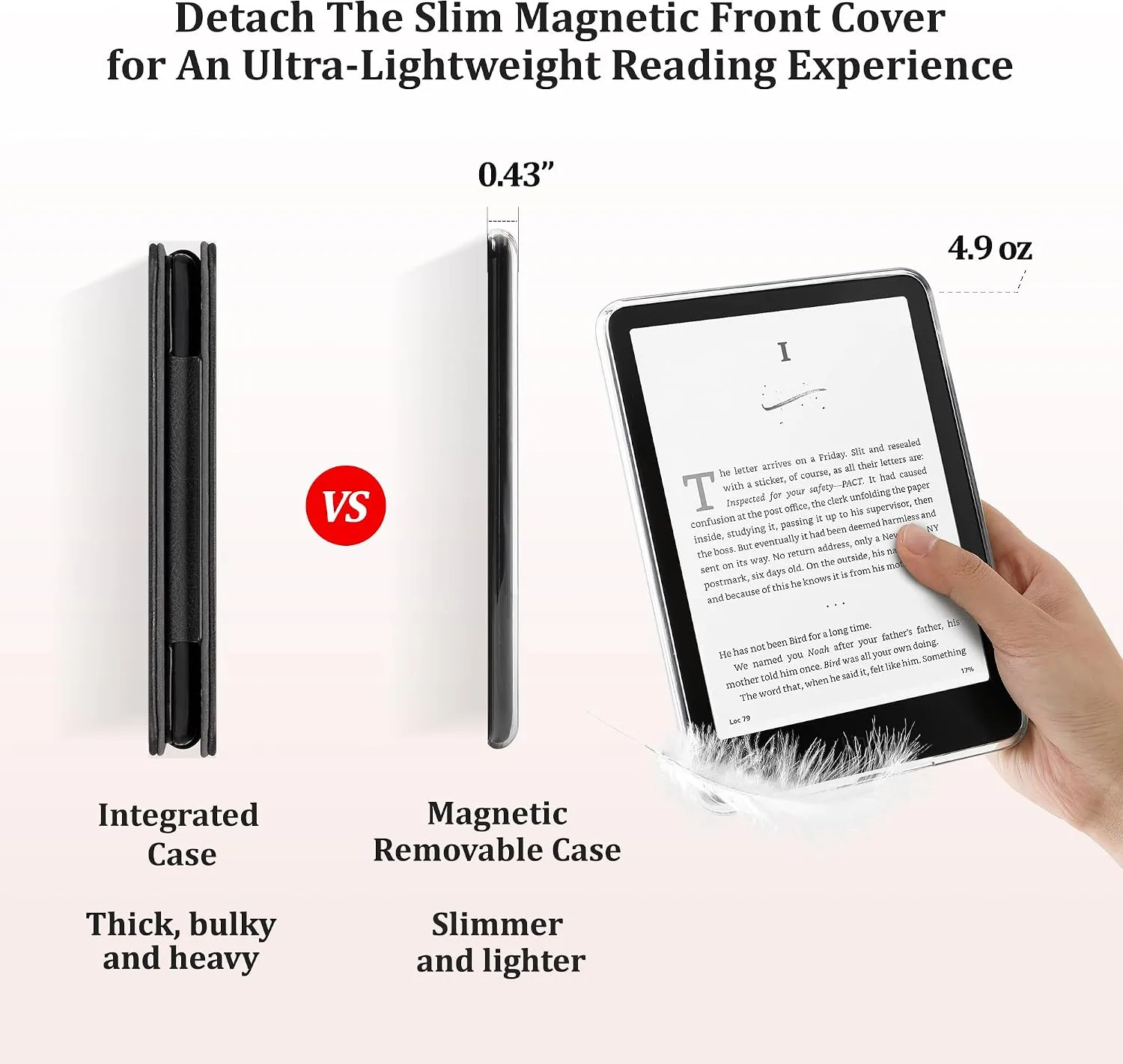 SESENSE Magnetic Case for 7'' Kindle Paperwhite 12th Gen 2024 & Colorsoft