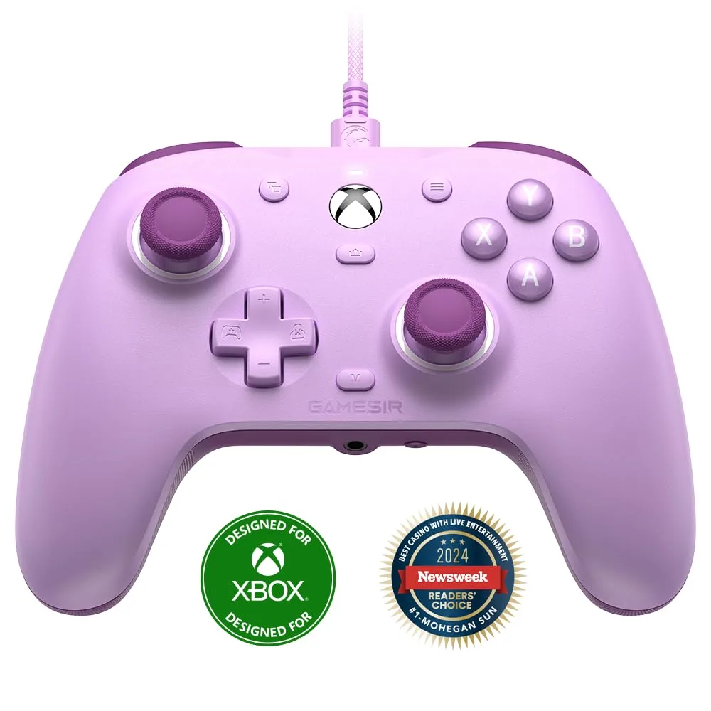GameSir G7 SE Wired Controller for Xbox Series X|S, Xbox One & Windows 10/11, Plug and Play Gaming Gamepad with Hall Effect Joysticks/Hall Trigger, 3.5mm Audio Jack (Purple)