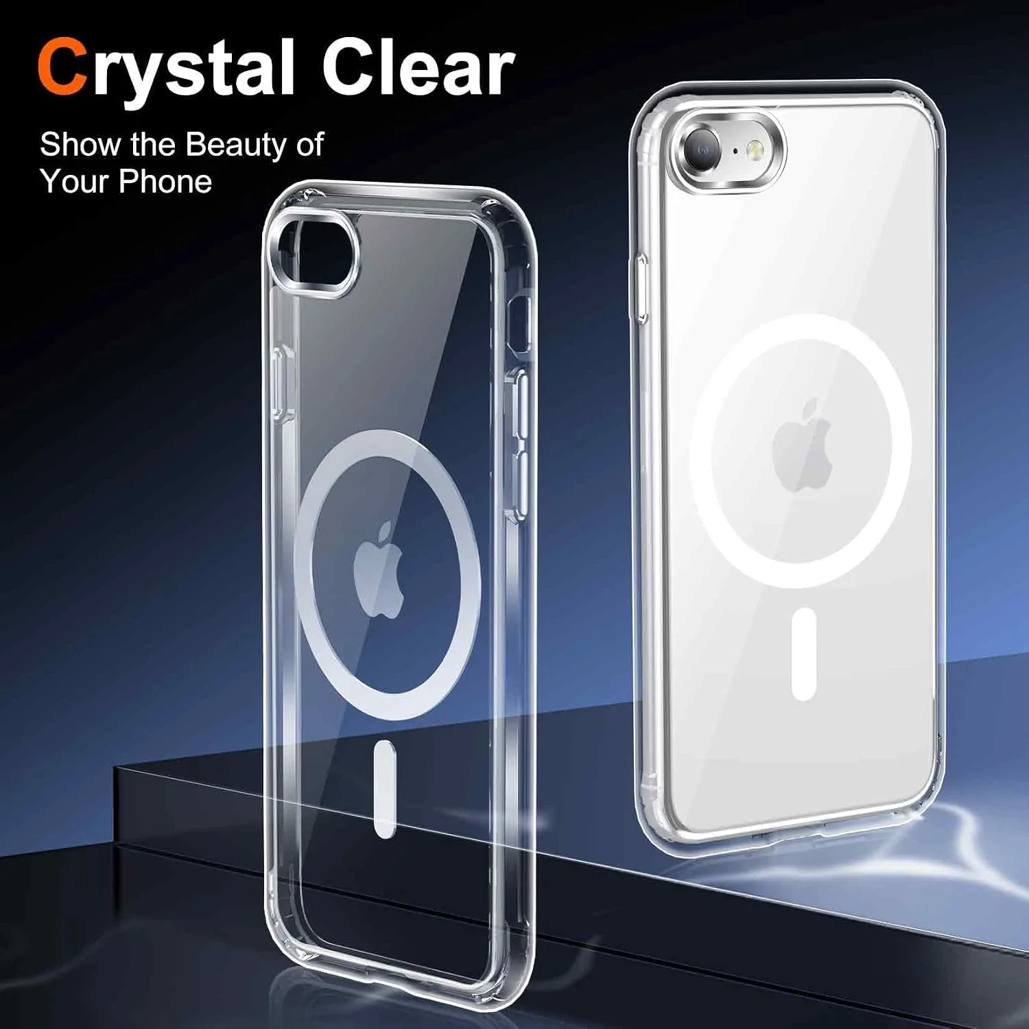 Temdan for iPhone SE Case with Screen Protector Clear