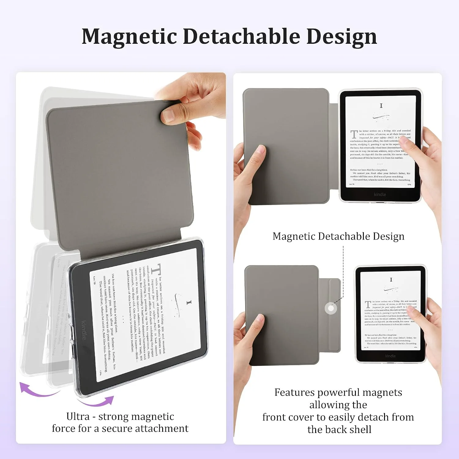SESENSE Magnetic Case for 7'' Kindle Paperwhite 12th Gen 2024 & Colorsoft