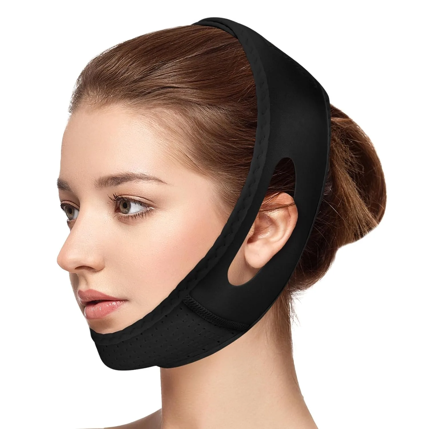 Mascarilla Reutilizable V-Line Datansun con Efecto Lifting y Ajustable para Contorno de Mandíbula