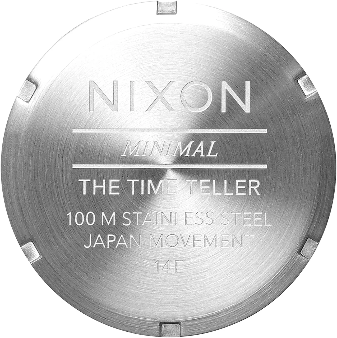 NIXON Time Teller A045 - 100m Water Resistant Men's Analog Fashion Watch (37mm Watch Face, 19.5mm-18mm Stainless Steel Band)