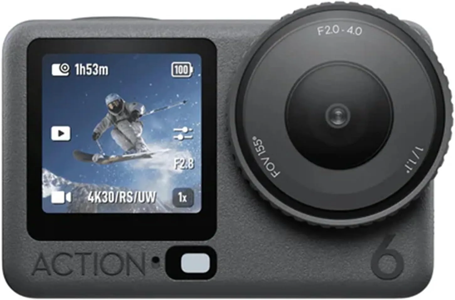 DJI Osmo Action 6 Adventure Combo 4K120fps, 1/1.1" Sensor, f/2-f/4, 4h Battery Bundle w/Sandisk Ultra microSDXC 128GB Memory Card + 2xDeco Essentials Clip-On Mini Lapel Mic +12 Month Protection Pack
