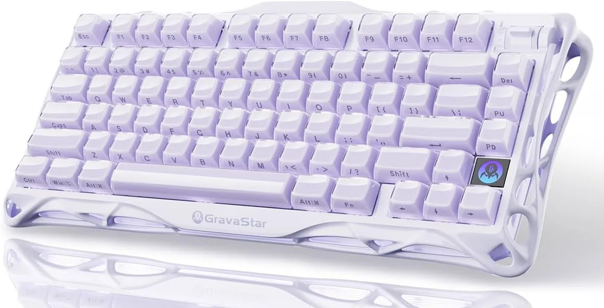 GravaStar Mercury K1 75% Wireless Mechanical Gaming Keyboard RGB Backlit