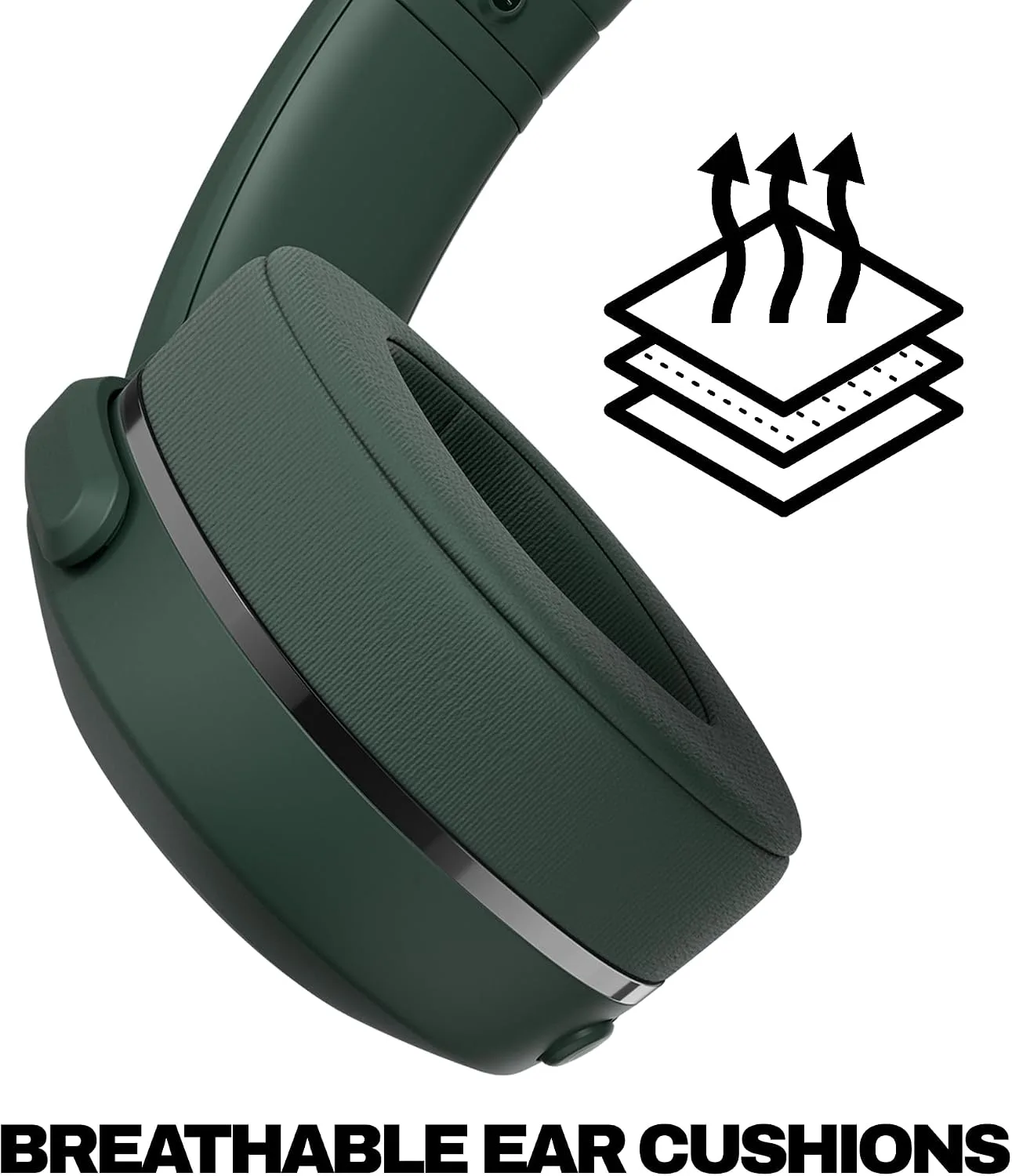 Skullcandy Crusher 540 Active Wireless Sensory Bass Headphones - Forest