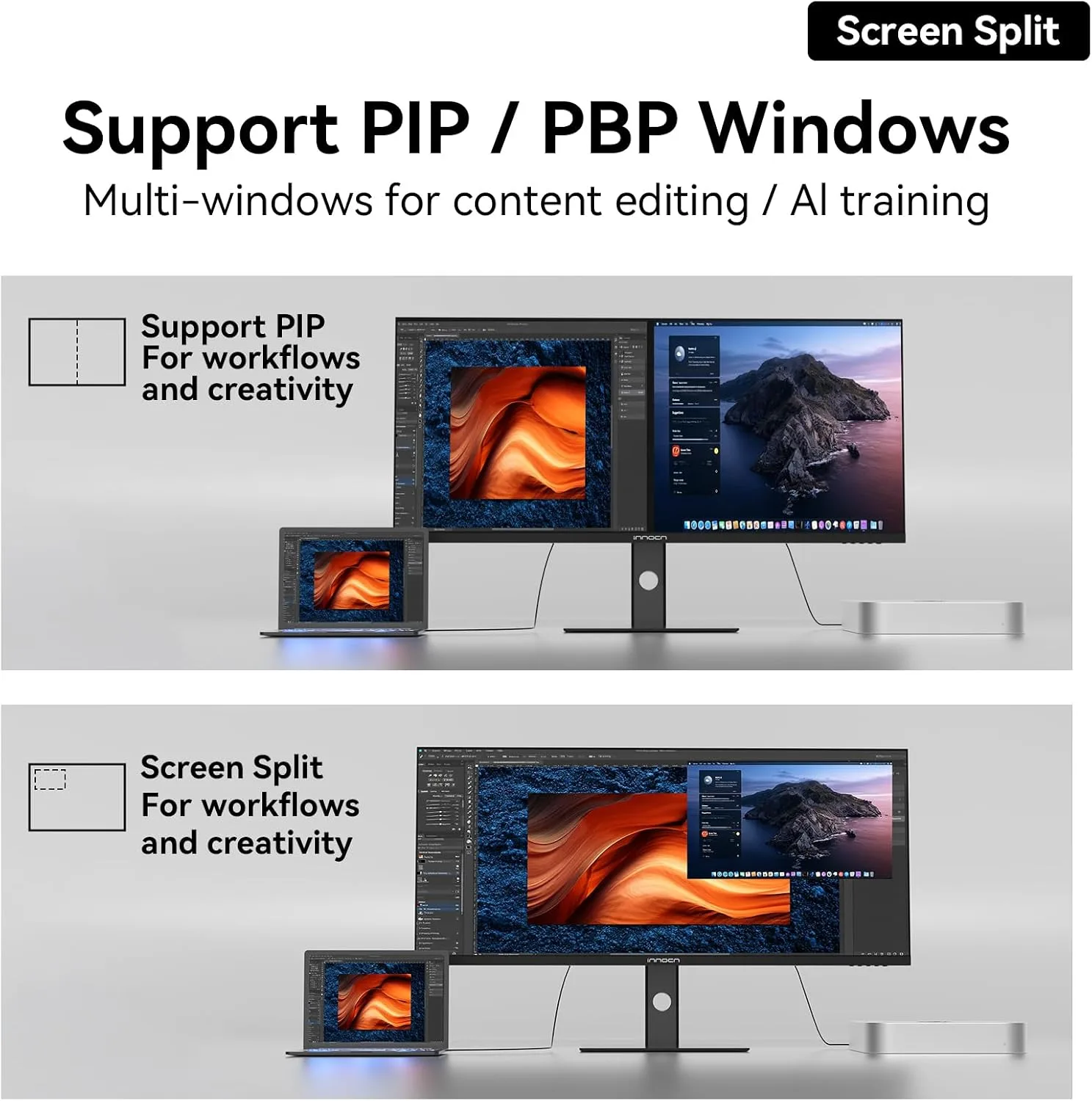 INNOCN 40" WQHD (3440x1440) 200Hz HDR400 IPS USB C Ultrawide Monitor