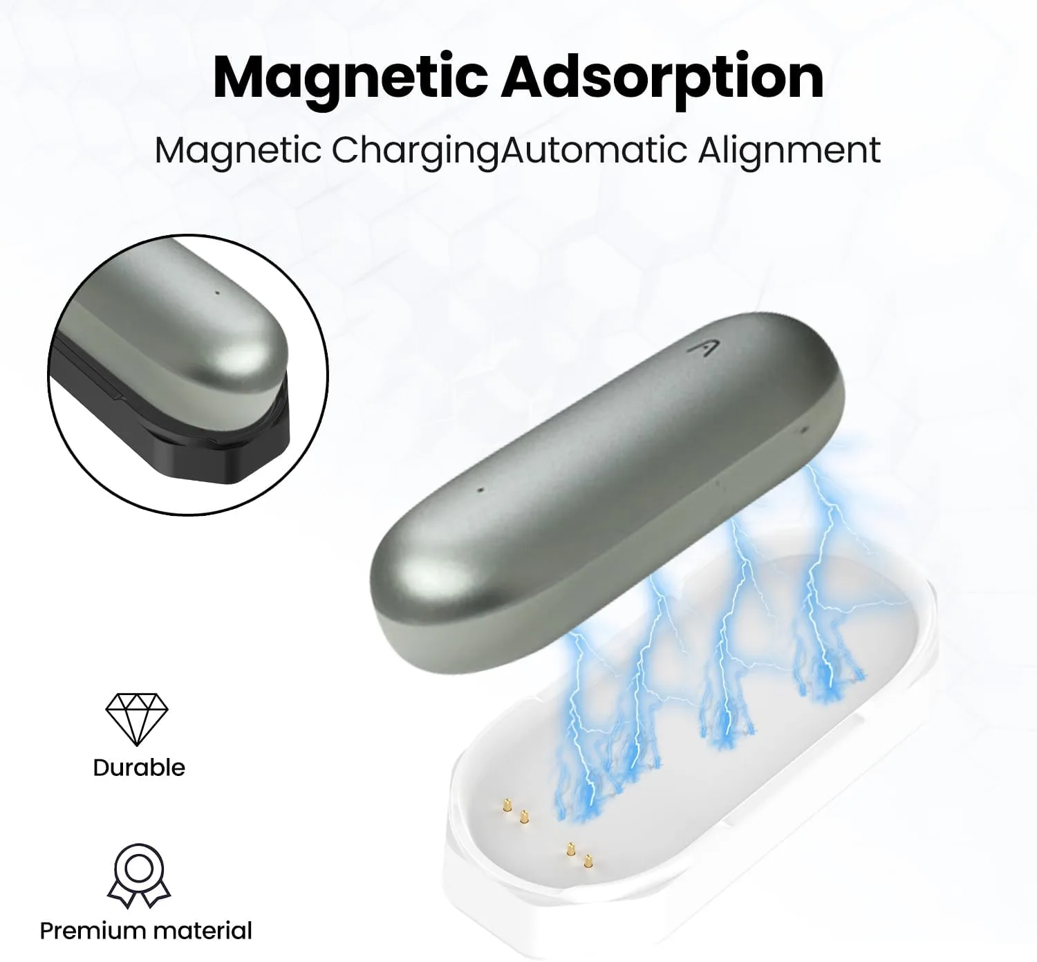 2Pack Charging Base for PLAUD Note Pin Charger, Magnetic Charging Stand Charging Base for PLAUD NotePin Voice Recorder (Black&White)