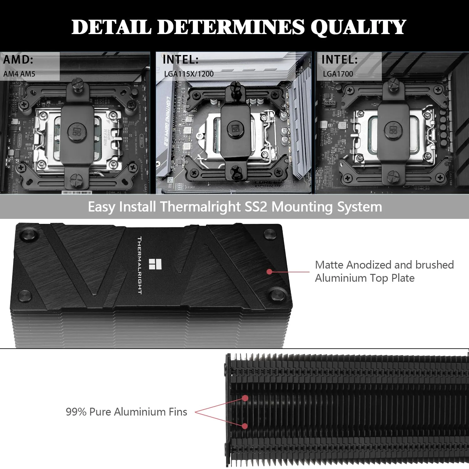Thermalright Assassin Spirit 120 EVO CPU Cooler, TL-S12-S PWM Quiet ARGB Fan CPU Air Cooler, 2000RPM Speed, Low Noise Computer Heatsink Cooling, Support for AM4/AM5, Intel lga1700/1851/1150/1151/1200