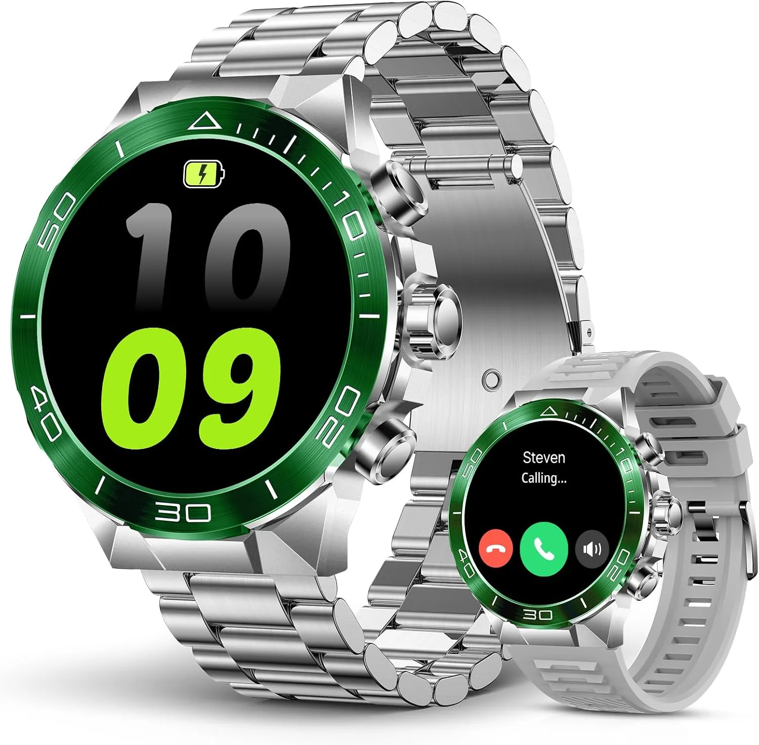 SOUYIE Military Rugged Smart Watch for Men 1.43" AMOLED Bluetooth Calling