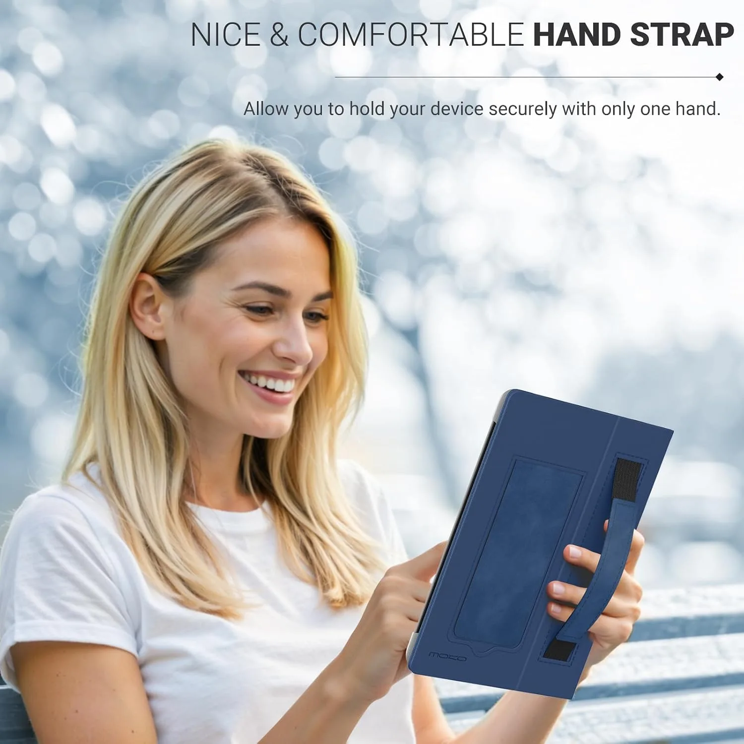 MoKo Universal Case for 6.8,7 Inch Paperwhite eReaders&Tablets,Blue/Grey