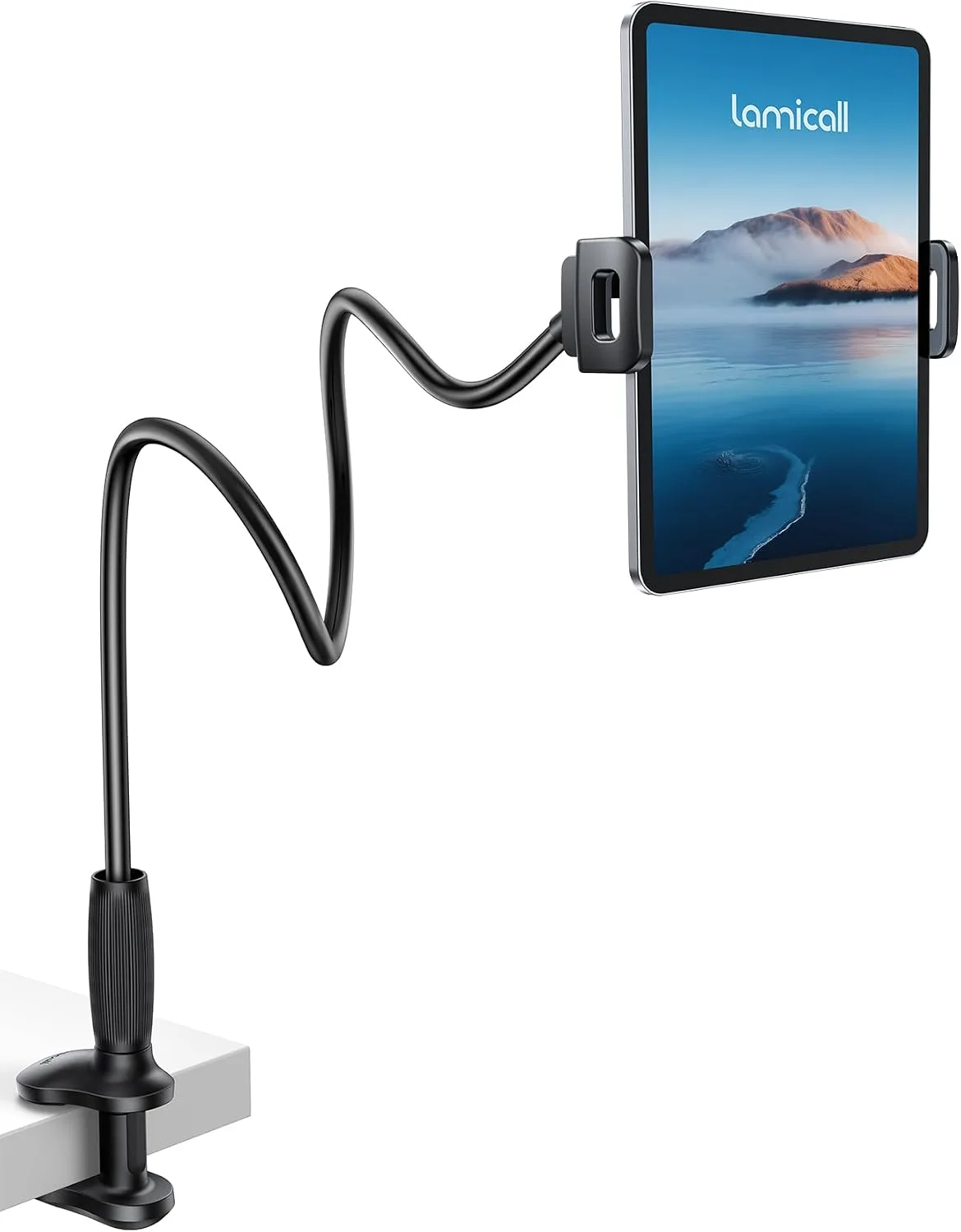 Lamicall Gooseneck Tablet Holder for Bed, Unique Tapered Flexible Arm