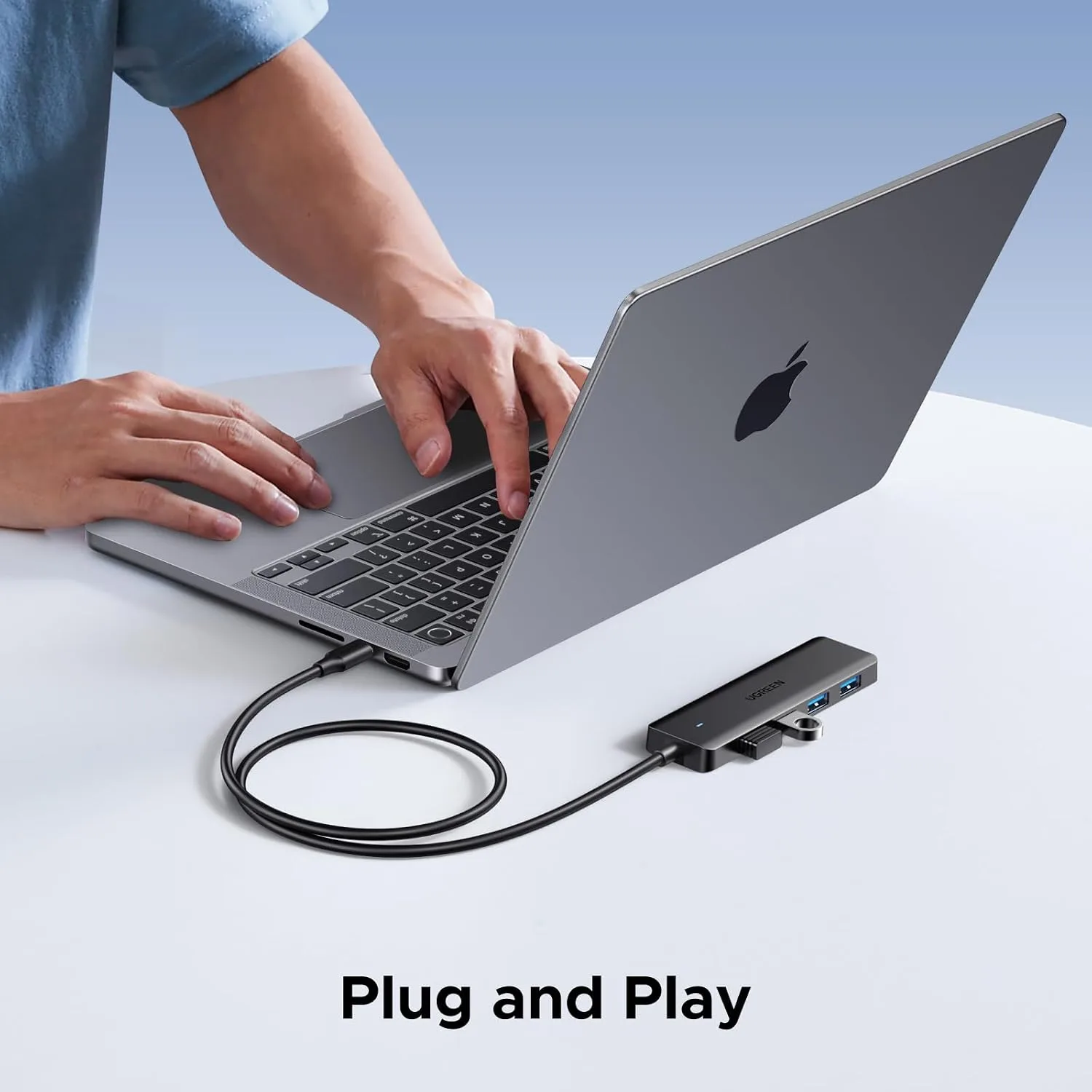 UGREEN USB C Hub, 4 Ports USB A Splitter Ultra-Slim USB Expander, 2 ft