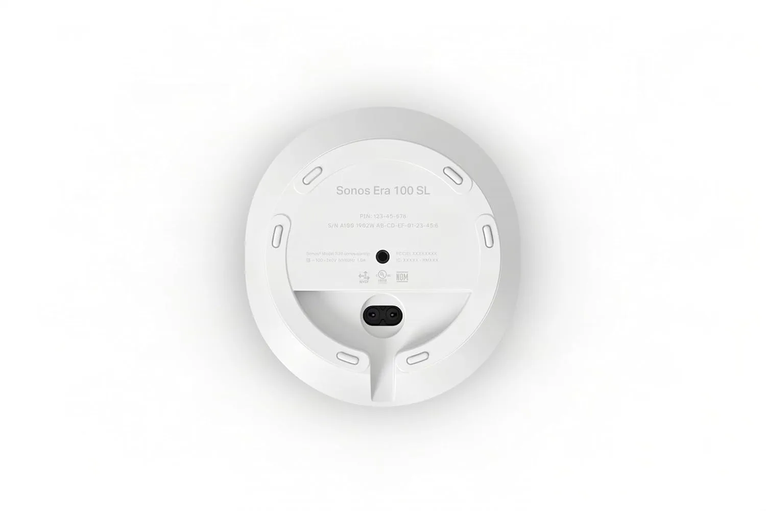 Sonos Era 100 SL Compact, Microphone-Free Speaker - White