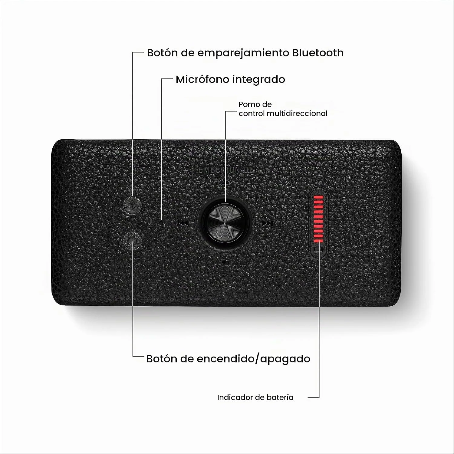 Marshall Emberton III Portable Bluetooth Waterproof Speaker - Black/Silver