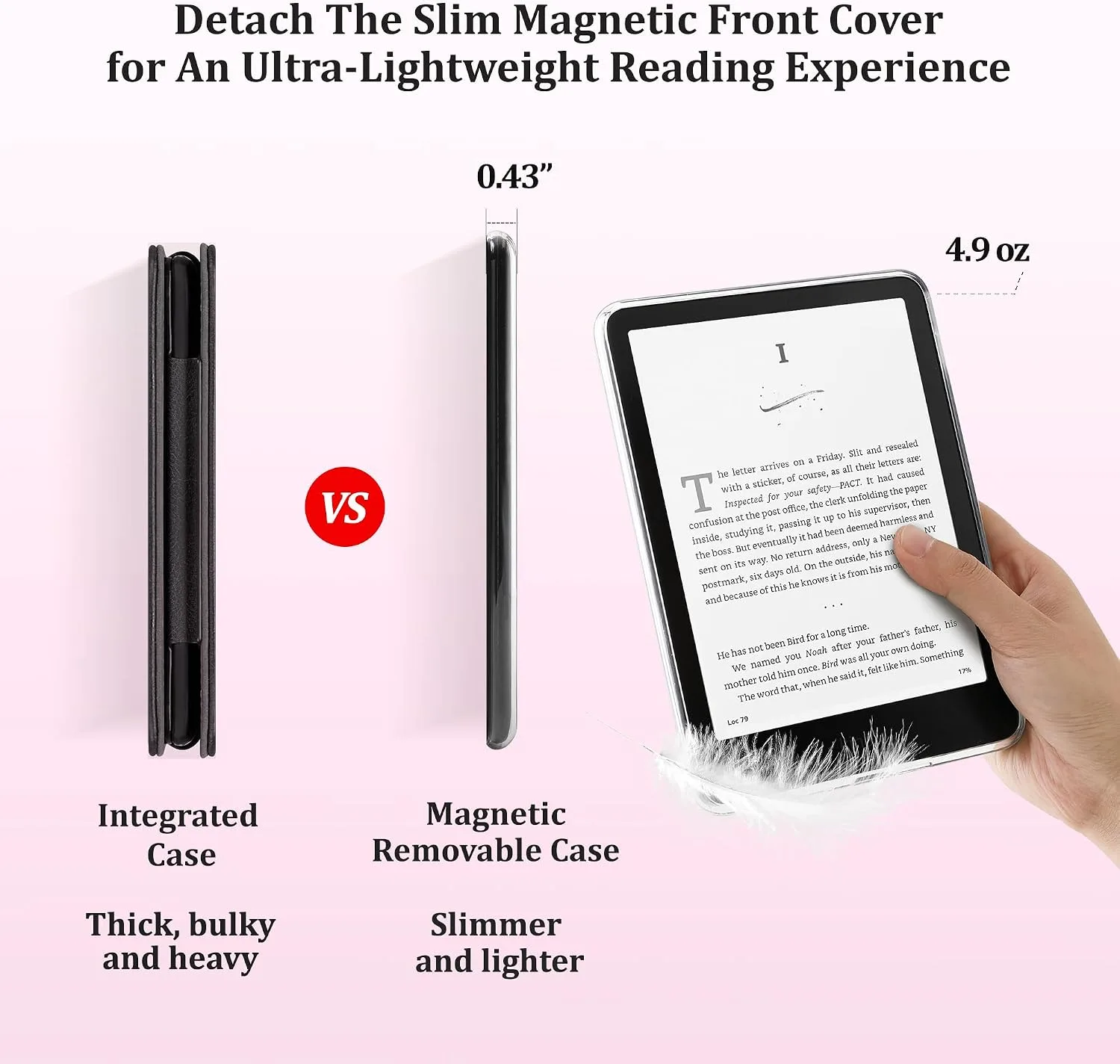 SESENSE Magnetic Case for 7'' Kindle Paperwhite 12th Gen 2024 & Colorsoft
