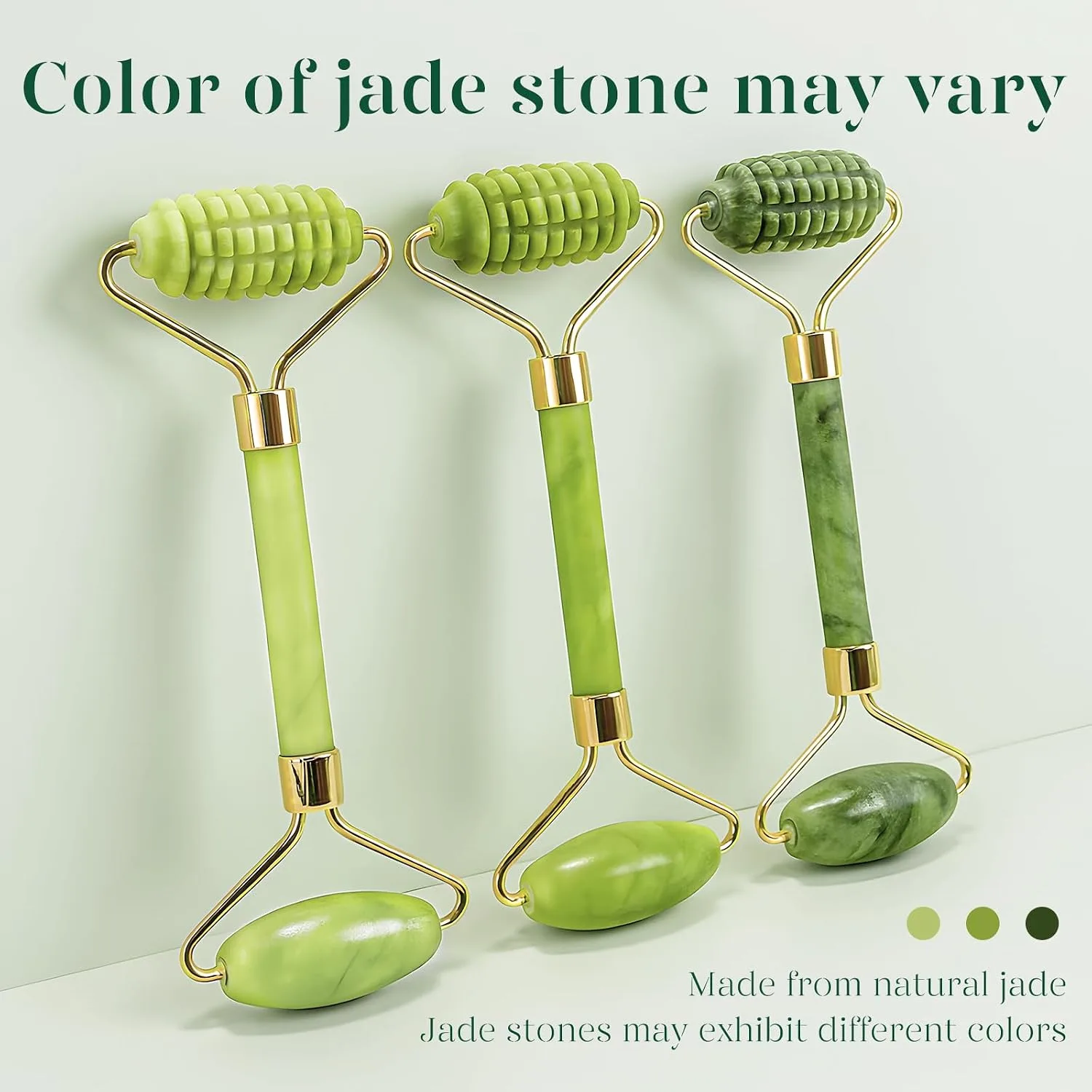 BAIMEI IcyMe Gua Sha & Jade Face Roller for Reducing Puffiness,Skin Firming