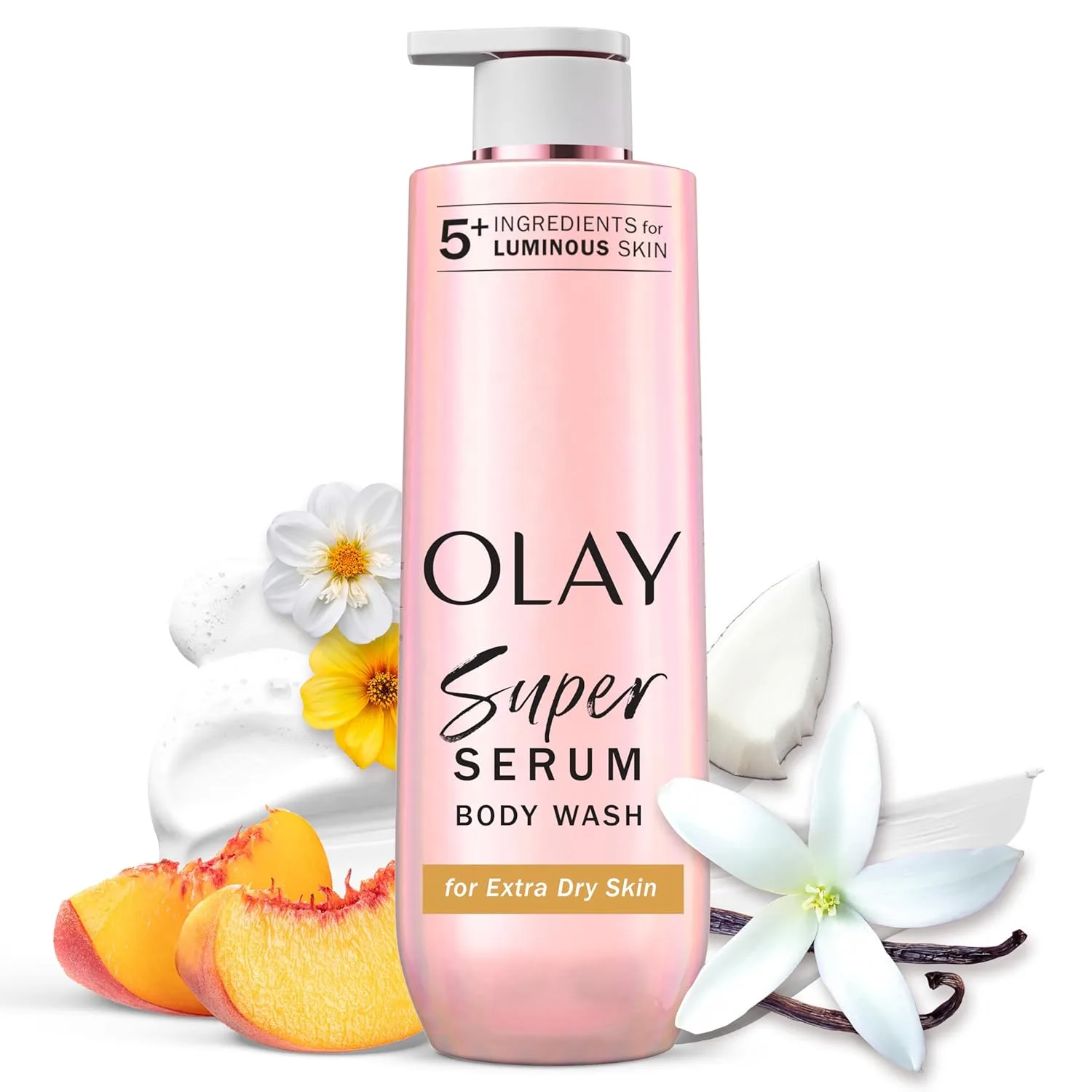 Olay Super Serum Body Wash for Women, For Extra Dry Skin, 20 fl oz