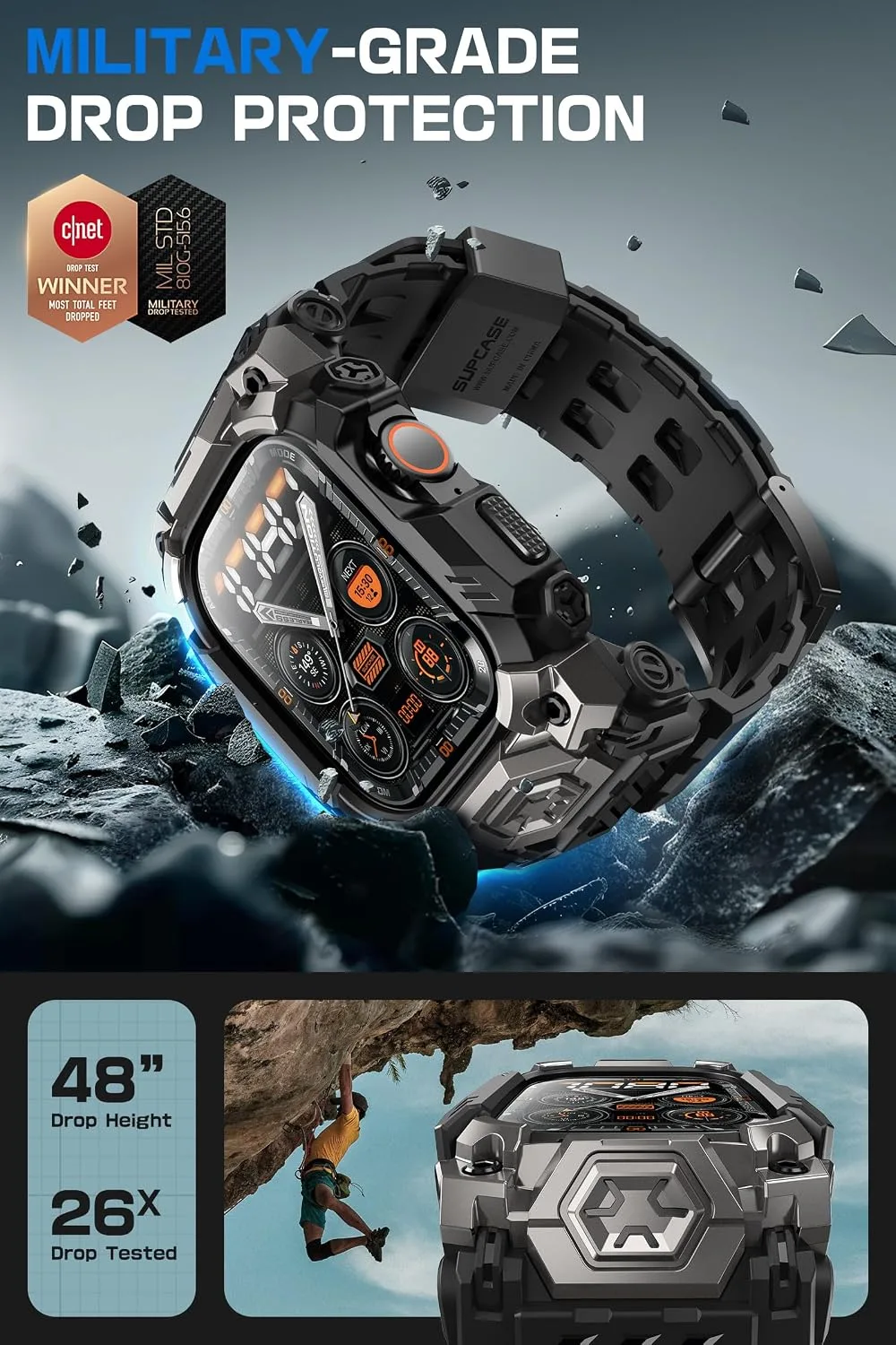 SUPCASE for Apple Watch Ultra 4/3/2/1 Case 49mm with Band, Star