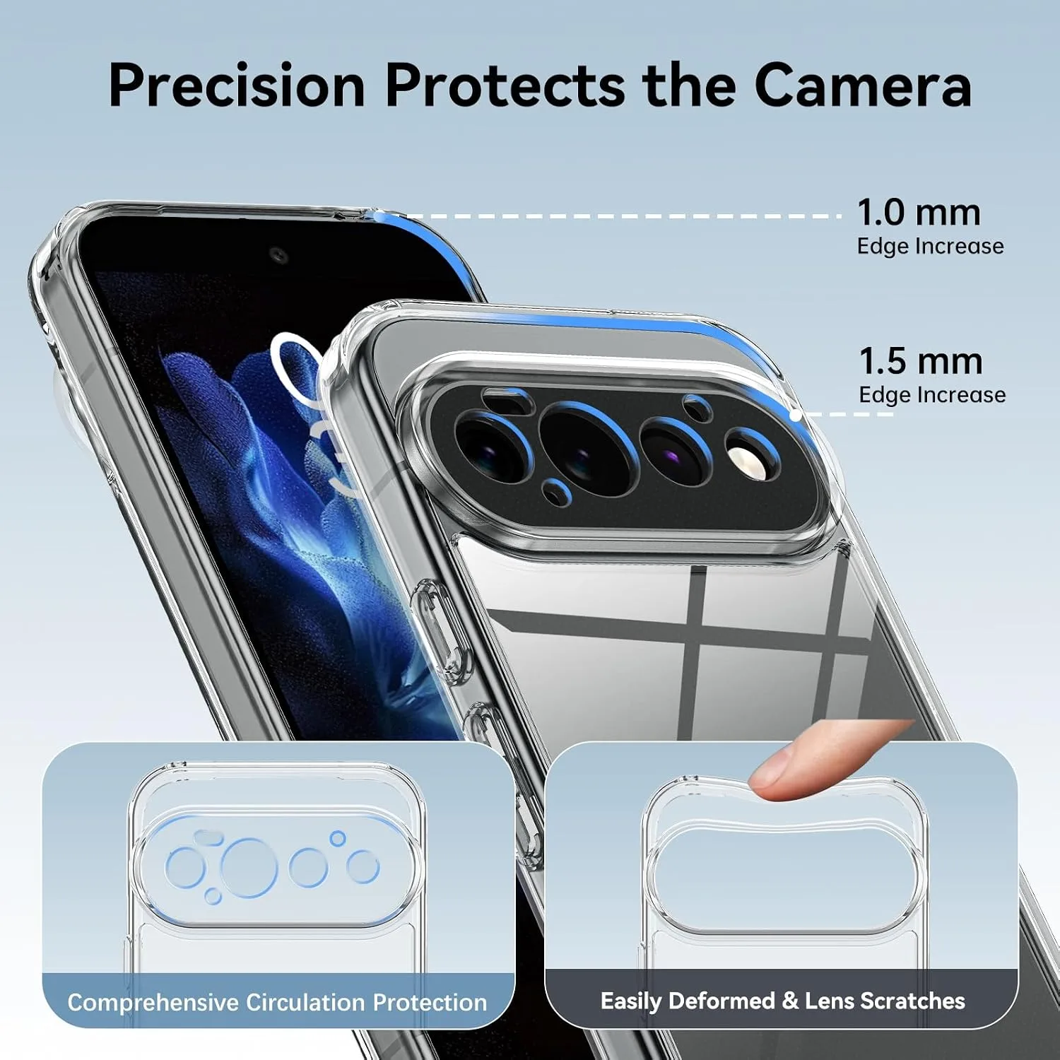 YINLAI Case for Google Pixel 11 Pro 6.3-Inch 2026, Crystal Clear