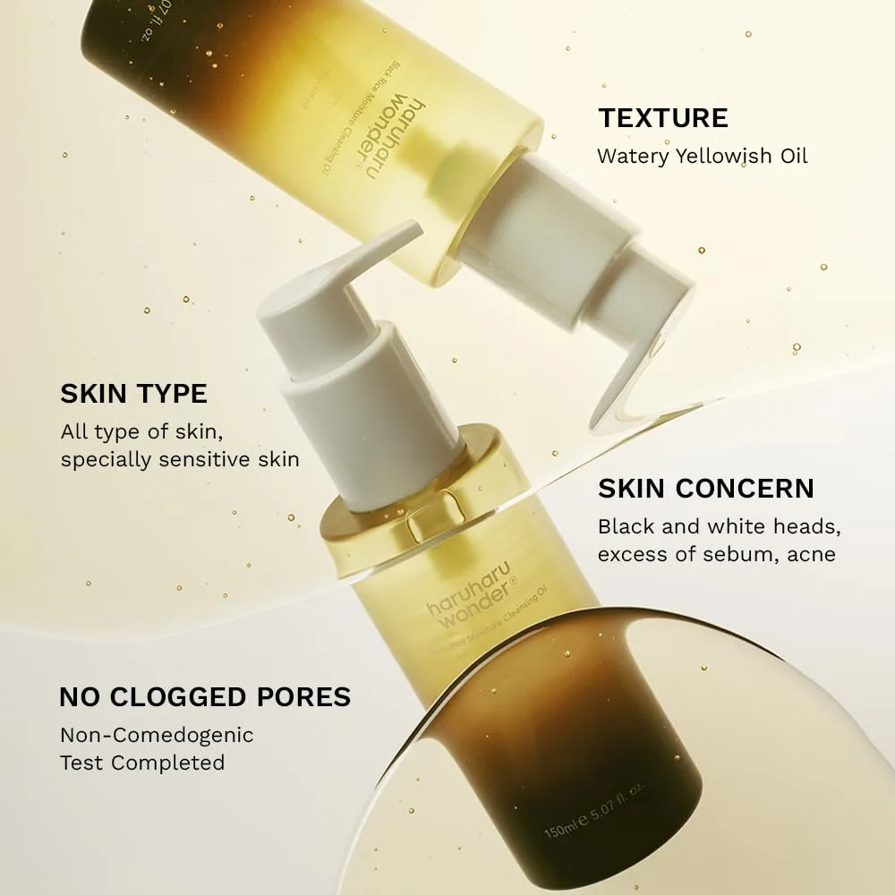 HARUHARU wonder Complete Cleansing Duo, Cleansing Oil, pH 5.5 Cleansing Gel