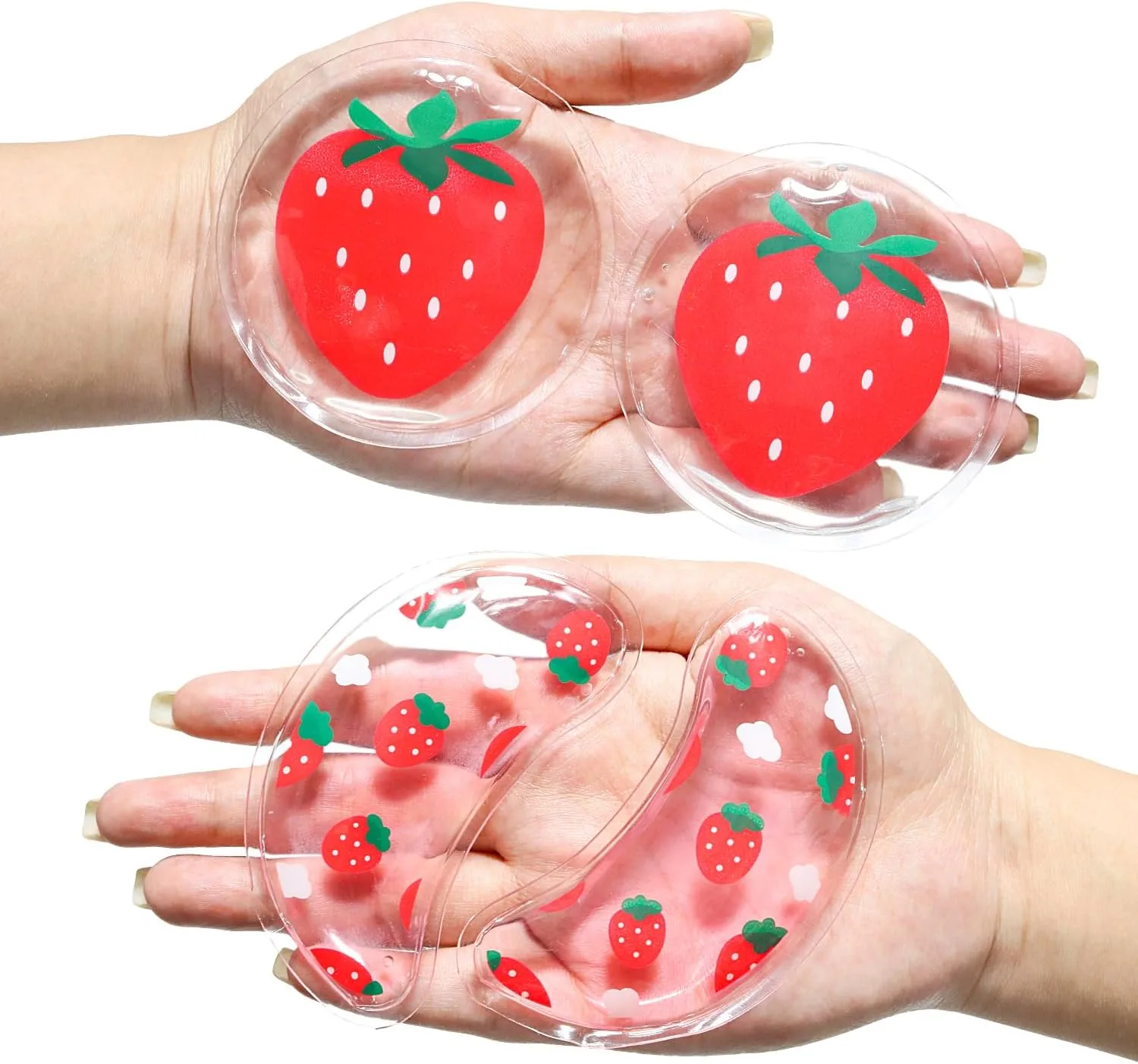 4PCS Gel Eye Ice Pack Set Reusable, Cold and Hot Compress for Eyes