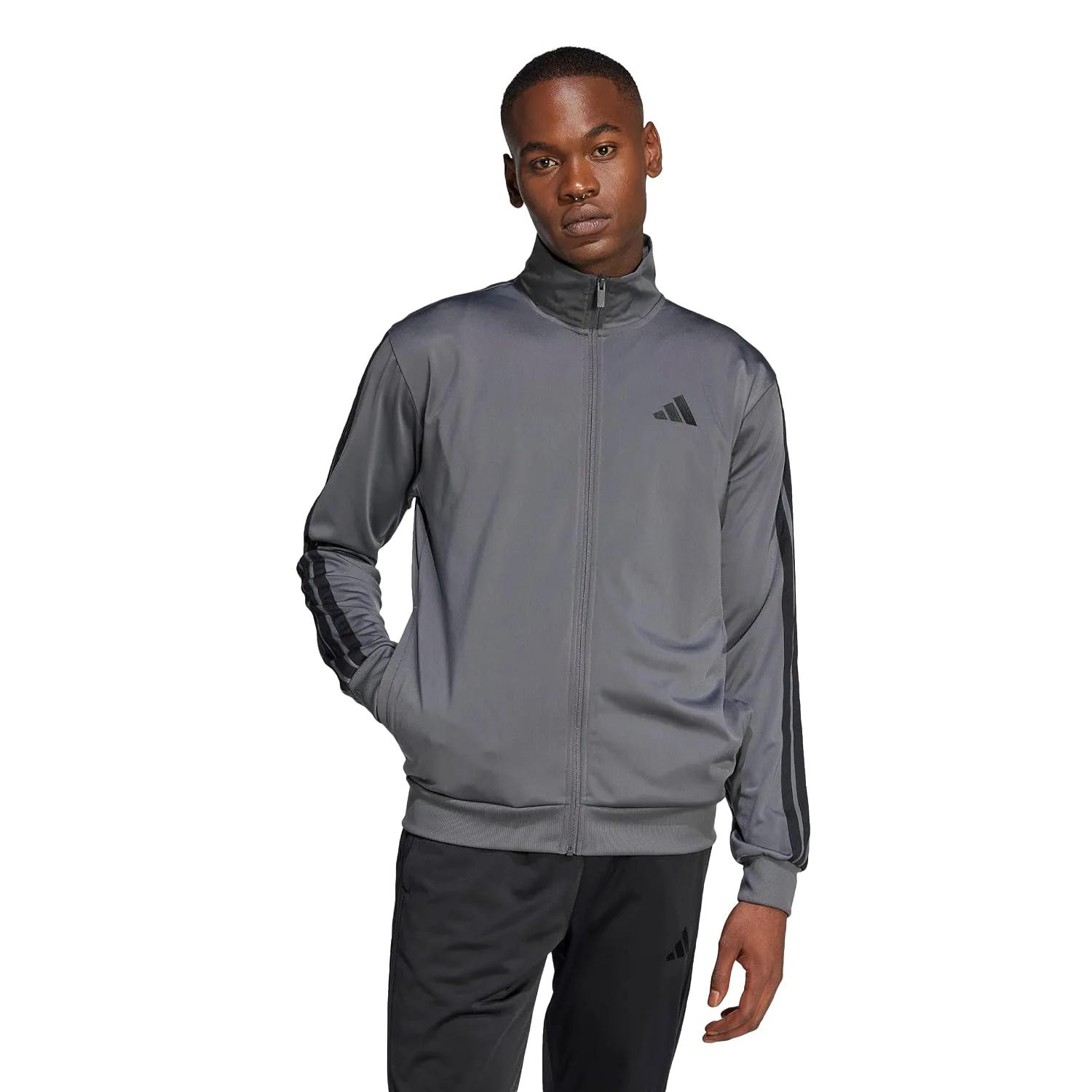 adidas Men's 3-Stripes Tricot Track Top