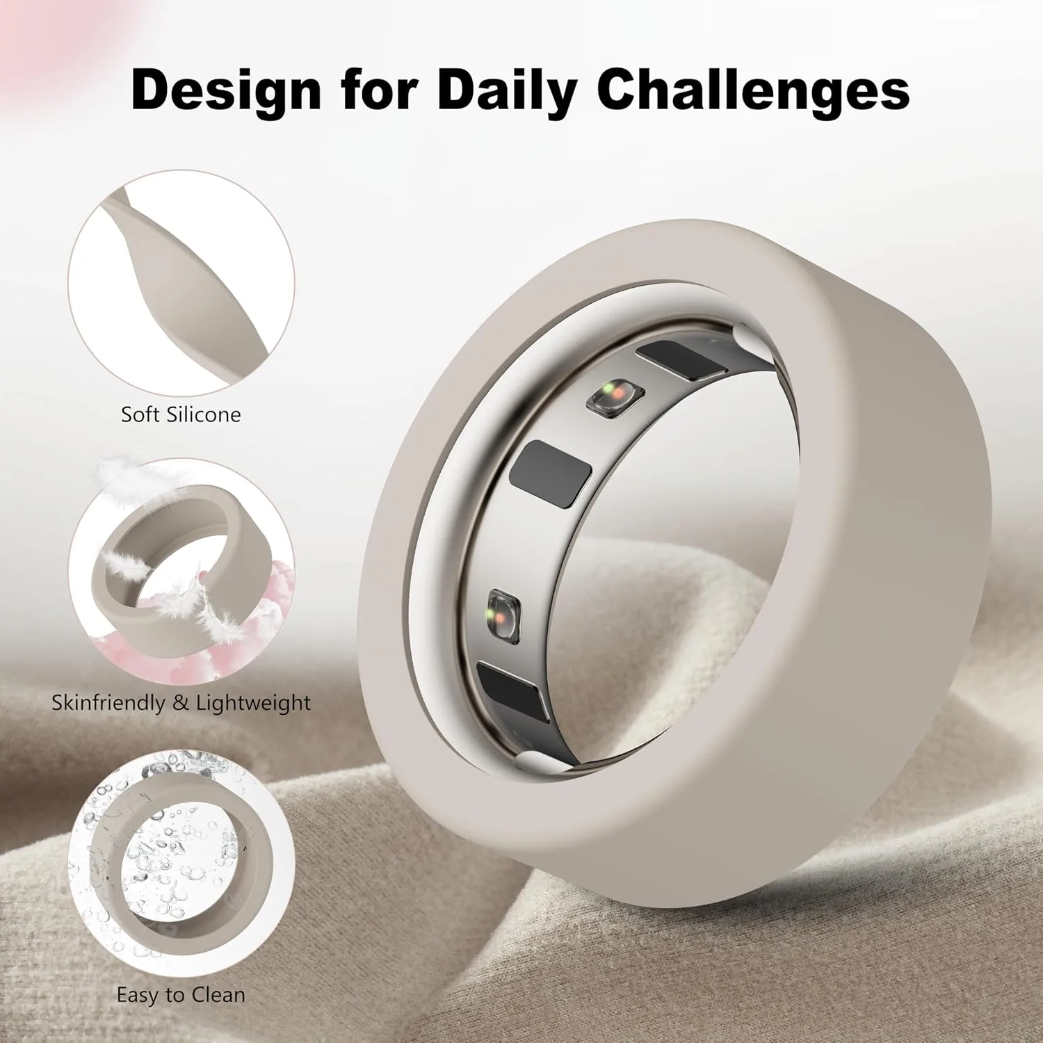 Protector Compatible for Oura Ring 4/Gen4 Ceramic/Gen3 Cover,Scratch-proof