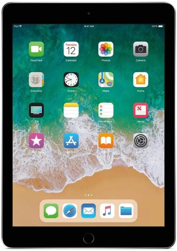 Apple 2018 iPad (Wi-Fi + Cellular, 32GB) - Space Gray (Renewed)
