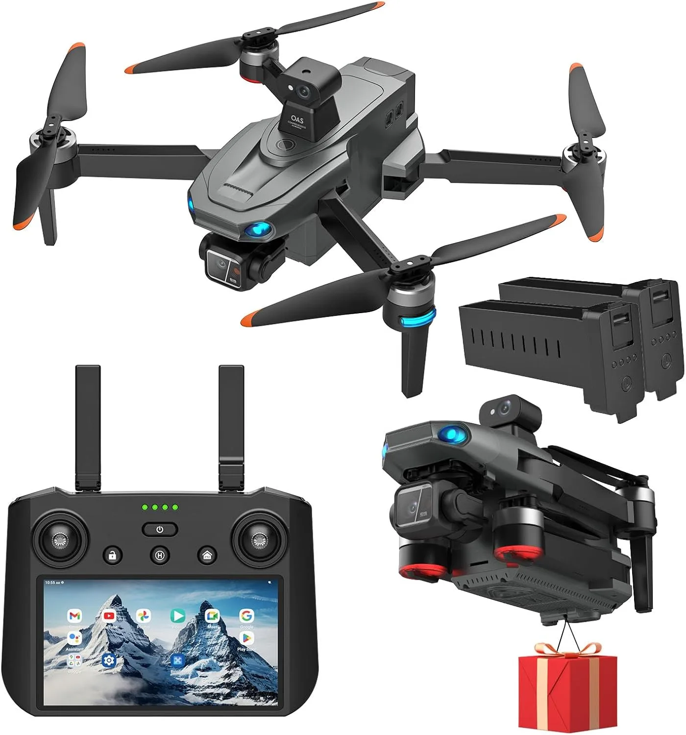 Bingchat Tablet Remote Professional Drones with Camera for Adults 4K Videos