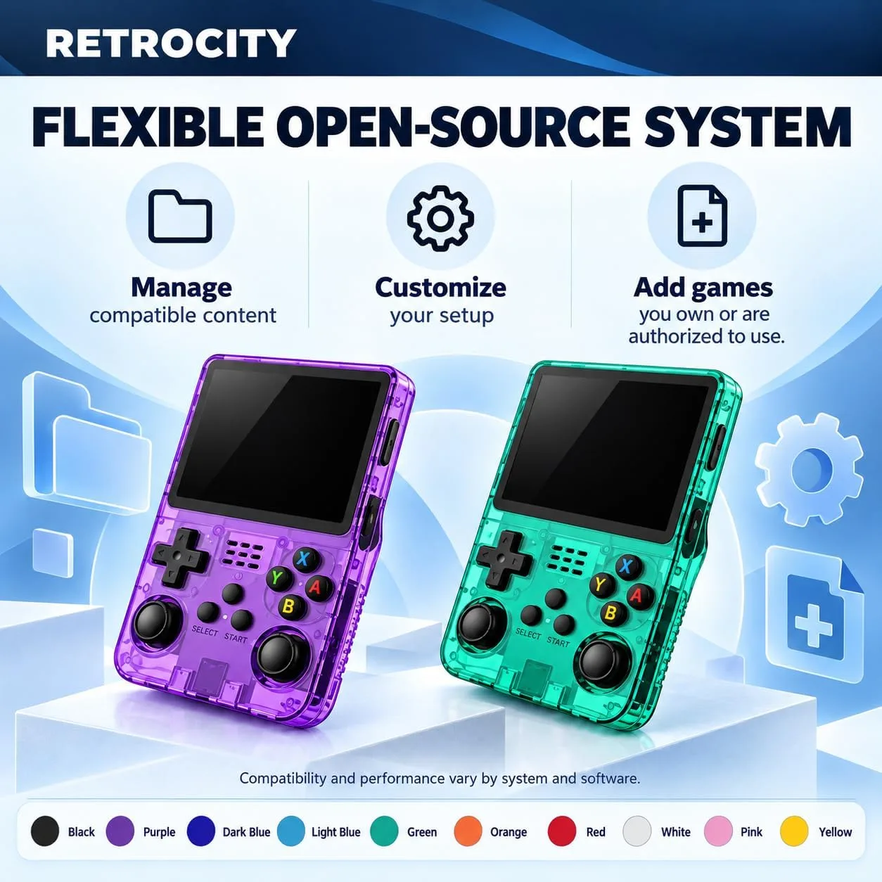 RETROCITY Handheld Game Console, 3.5-Inch Screen, Open-Source Gaming System