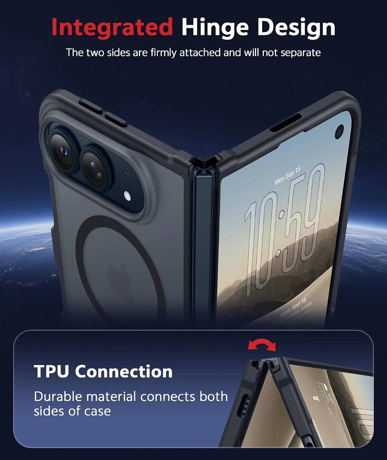 FNTCASE for iPhone Duo Case Matte Compatible with Magsafe