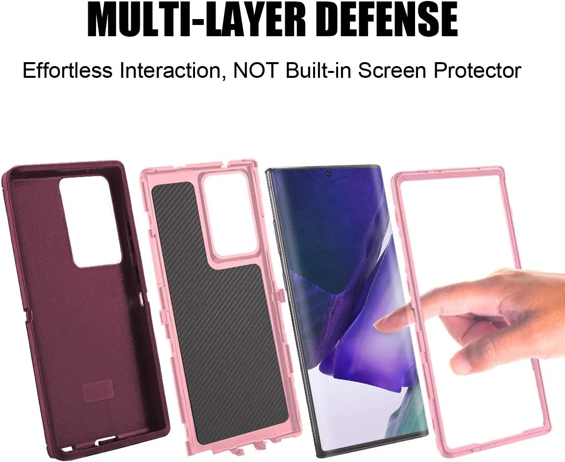 AICase for Galaxy Note 20 Ultra Case, Drop Protection Full Body Rugged Heavy Duty Case, Shockproof/Drop/Dust Proof 3-Layer Protective Durable Cover for Samsung Galaxy Note20 Ultra 5G