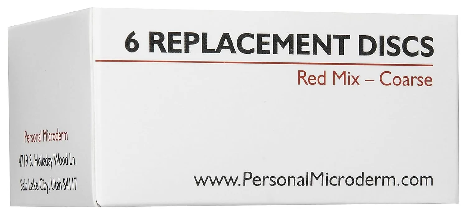 PMD Personal Microderm Replacement Discs - Includes 6 Discs and 1 Filter - For Use With Classic, Plus, Pro, Man, and Elite