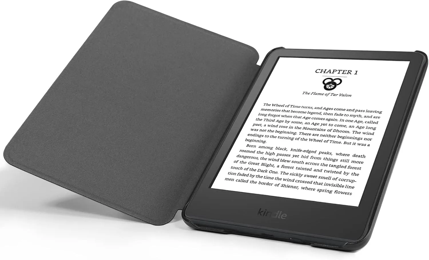 CoBak Case for All New 6 Inch E-Reader 2024 and 2022 (11 Generation) - PU Leather Smart Cover, Auto Sleep and Wake,Fabric Orange