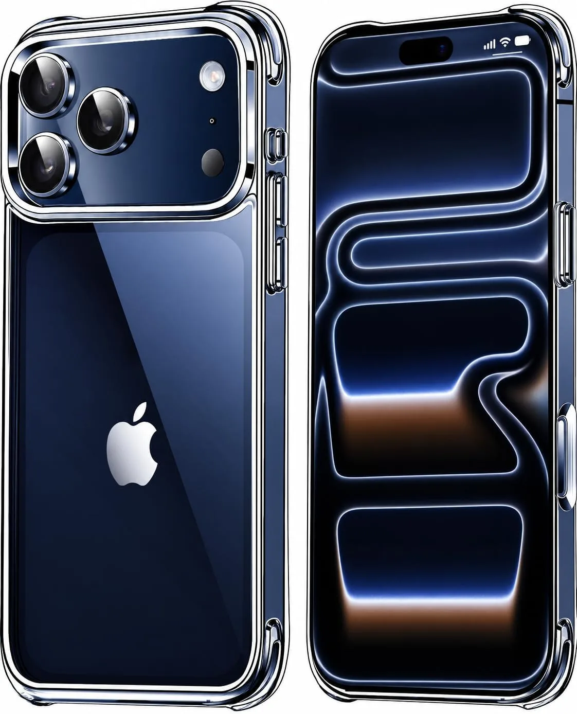 Mkeke for iPhone 11 Case Clear [Not-Yellowing] [Military-Grade Drop Protection] Shockproof Protective Phone Bumper Clear 6.1 inch