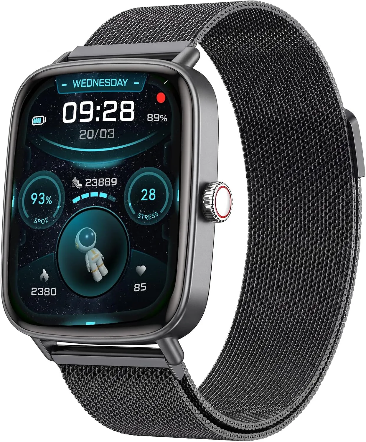 Smart Watch for Women Men, Health and Fitness Watch for iPhone/Android, Make Call and Message Notice, 24/7 Heart Rate/Sleep/SpO2 Tracker, 1.85" HD Smartwatch with 110 Sport Modes, IP68 Waterproof