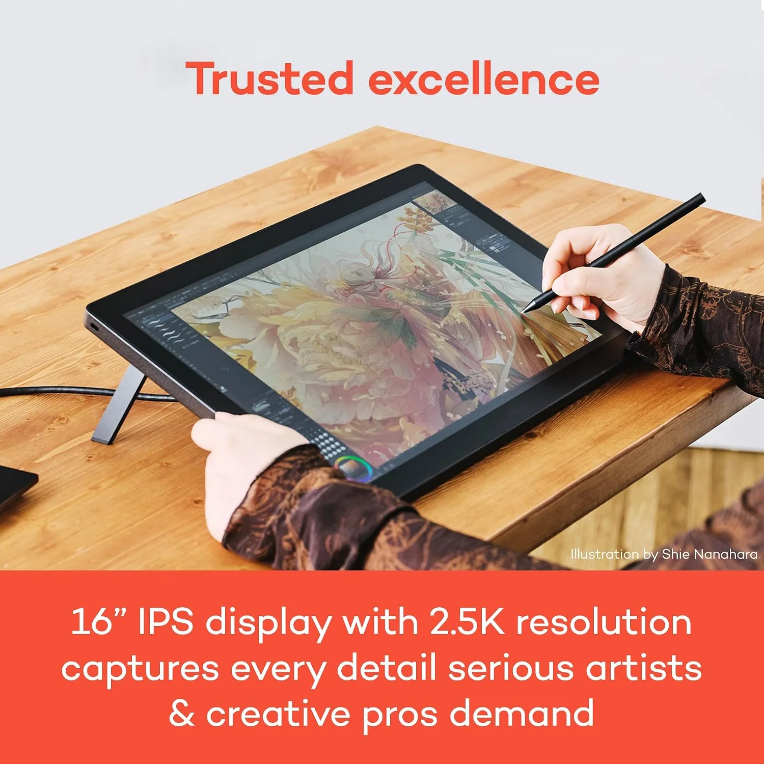 Wacom Cintiq 16, Drawing Tablet with QHD Screen & Pro Pen 3