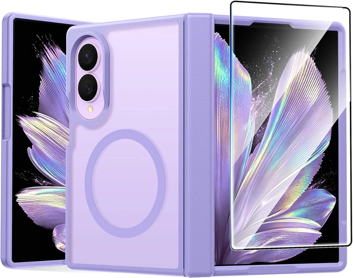 Funda para Samsung Galaxy Z Fold 8 con protección de bisagra y carga magnética