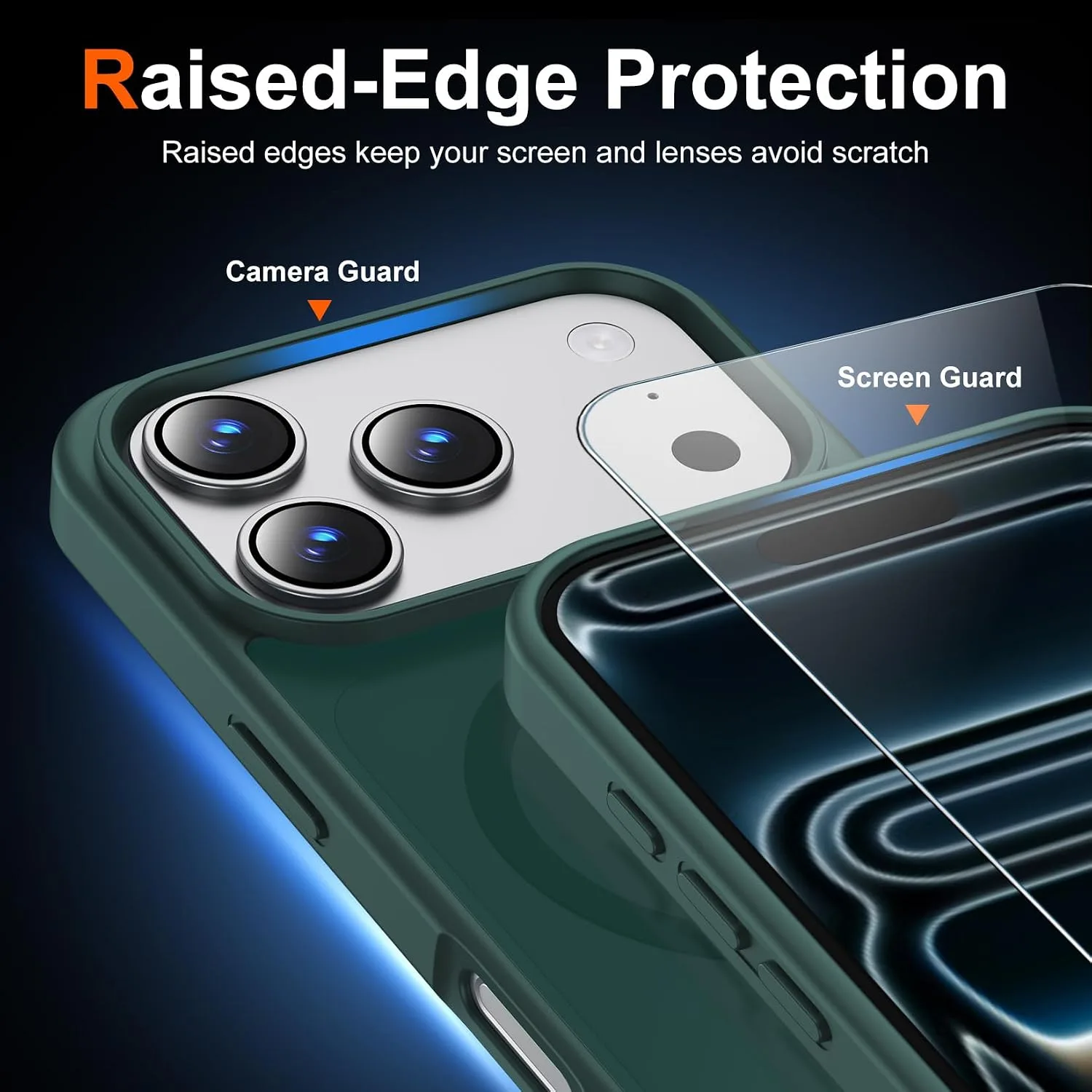 Temdan foriPhone 18 Pro Max Case/iPhone 17 Pro Max Case, Forest Green