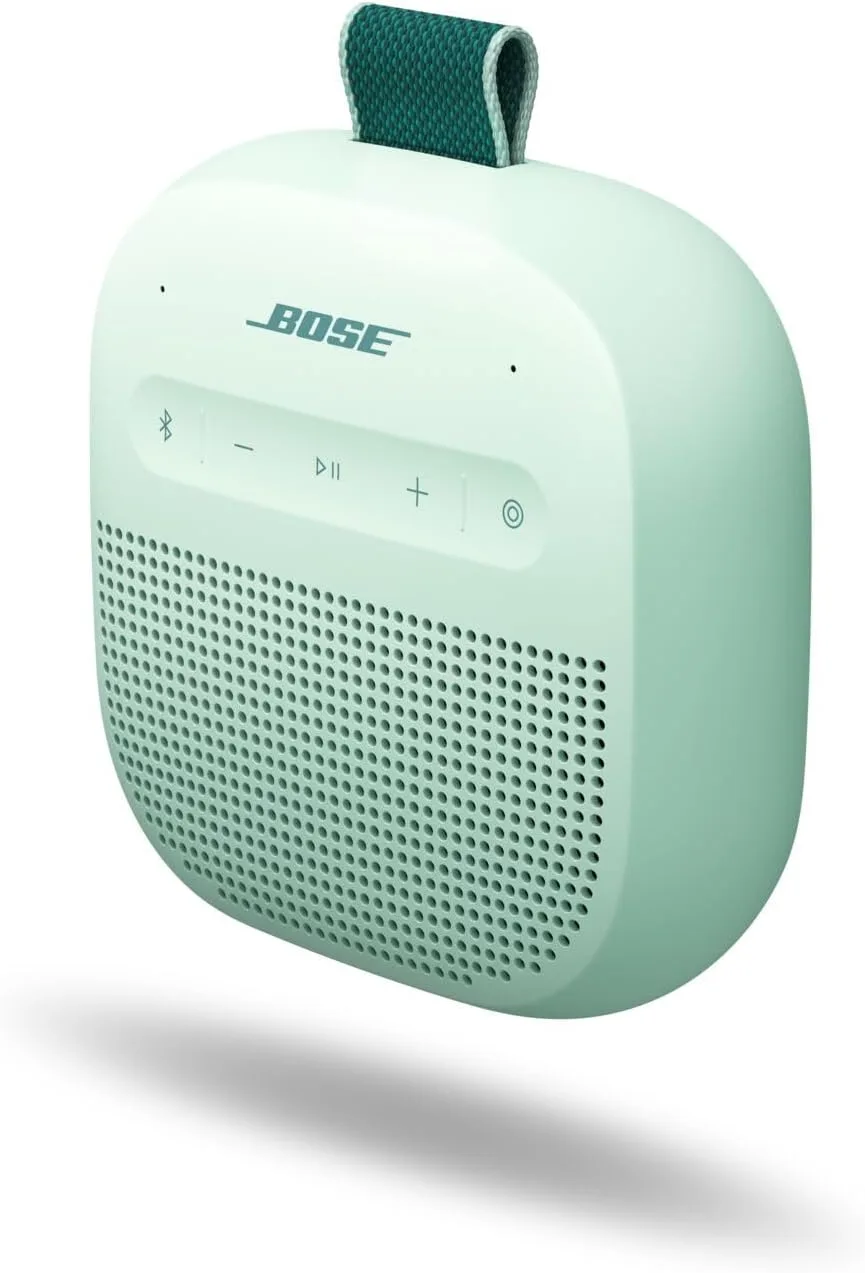 Bose SoundLink Micro Portable Bluetooth Speaker (2nd Gen), Wireless Outdoor Speaker, Up to 12 Hours Battery Life, Waterproof and Dustproof, Dewdrop Mint - Limited Edition Color