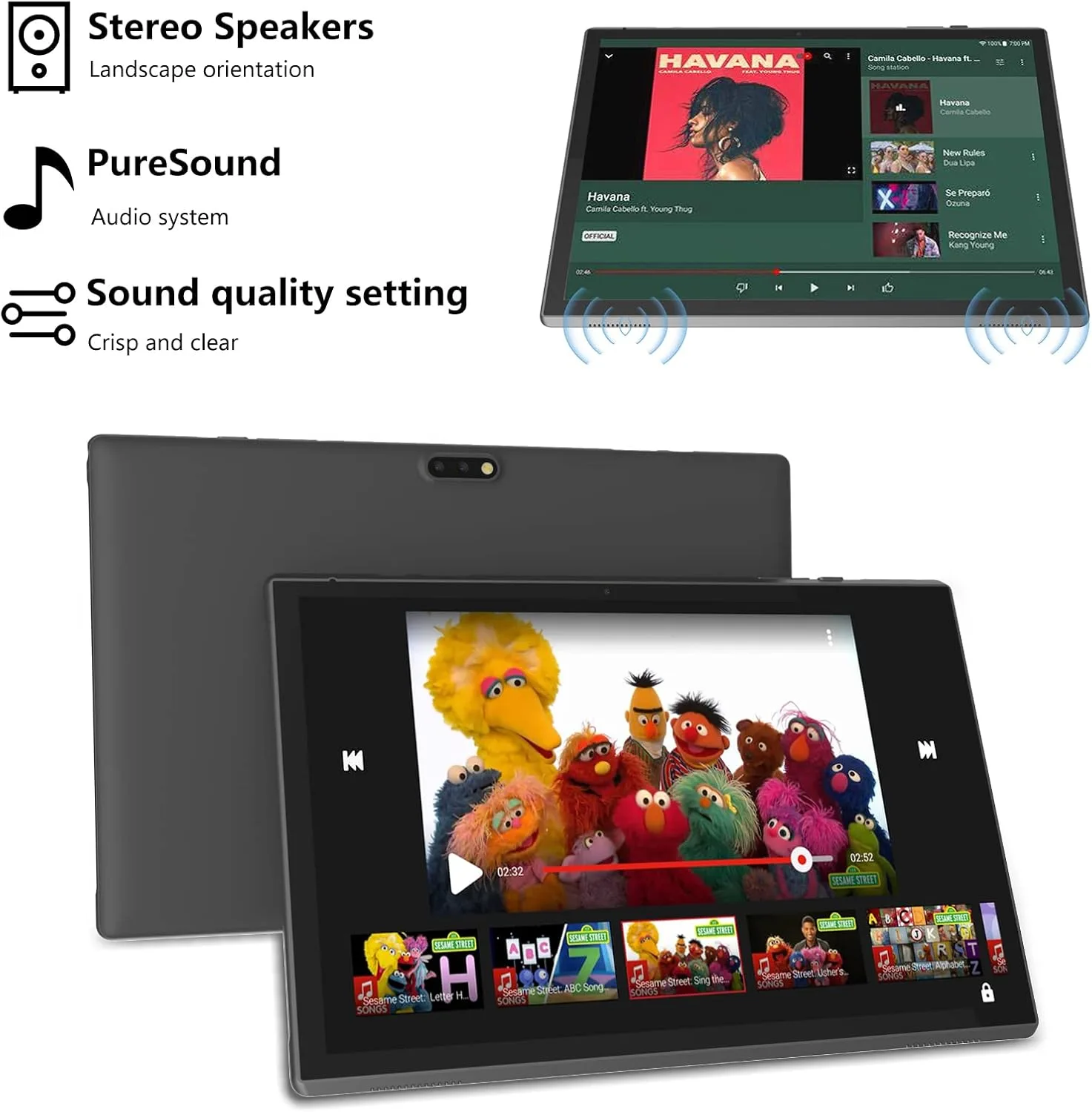 Android Tablet 10 Inch Tablet With Case Stylus Android 15 Tablets 8GB RAM 32GB ROM Support 1TB Expansion 6000mah Battery 10.1" IPS HD Touchscreen 2MP+8MP Dual Camera WIFI-6 Bluetooth5.0 Tablets