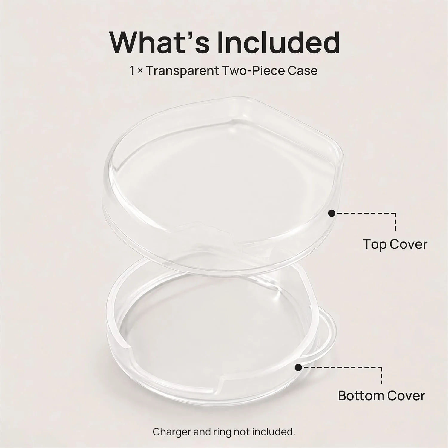 Clear TPU Cover for Oura Ring Gen 5/4 Charger