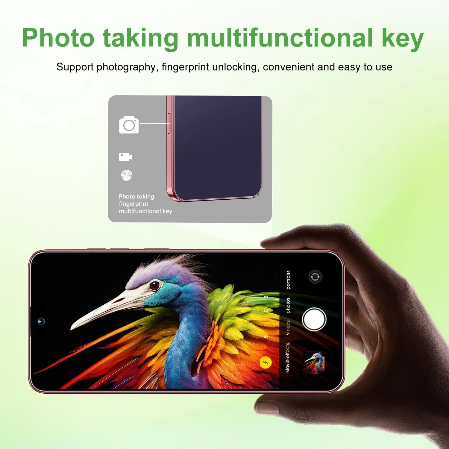 Huness 17 PM Smartphone Unlocked Cell Phone,6.99" HD Screen Unlocked Phone,16+512GB Android 15 Battery 7000mAh,Face ID/Dual SIM/5G/Fingerprint Button Unlock/Photos/GPS (Deep Purple)