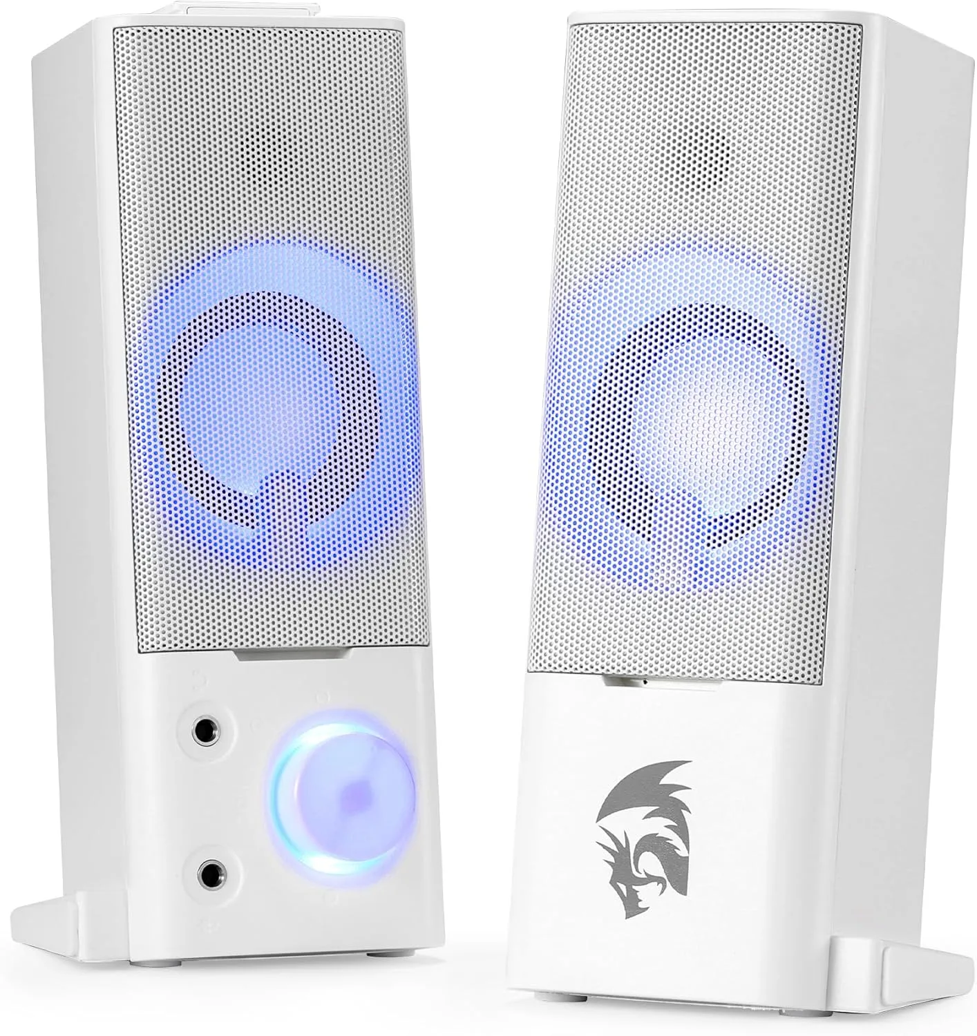 Redragon GS550 PC Gaming Speakers 2.0 Channel Stereo Enhanced Sound, White
