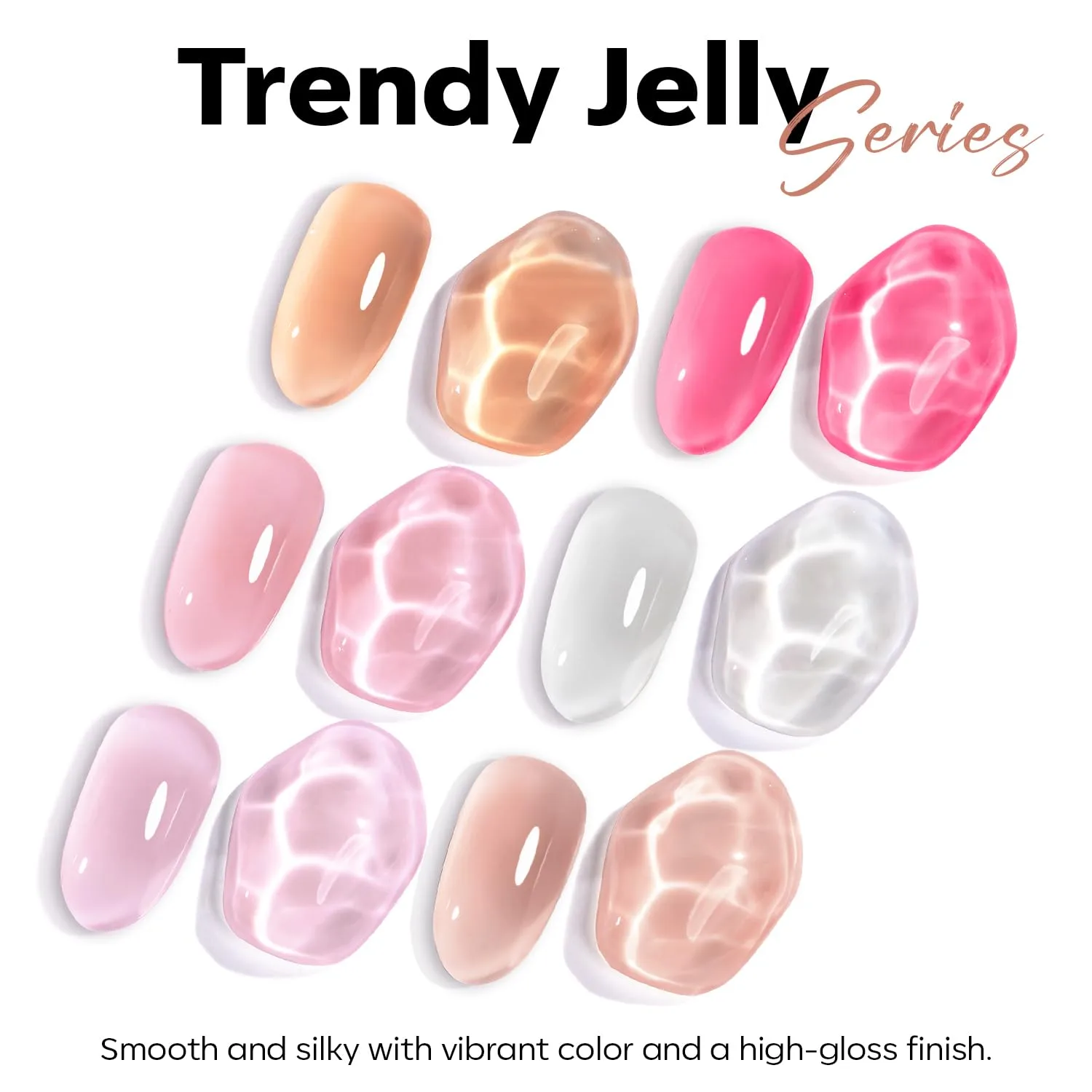 modelones Nude Gel Polish Jelly Natural Pink Gel Nail Polish