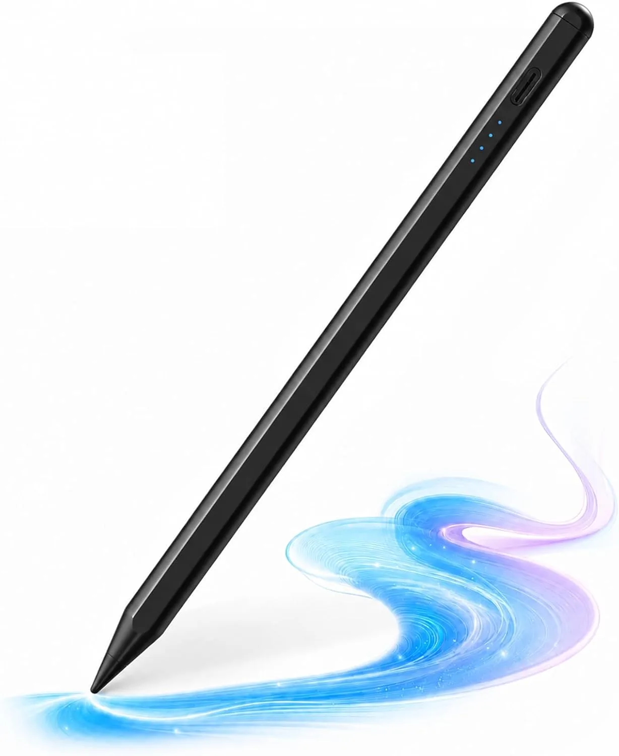 Stylus Pen for iPad 2018-2026 Gen, Fast Charge, Palm Rejection-Black