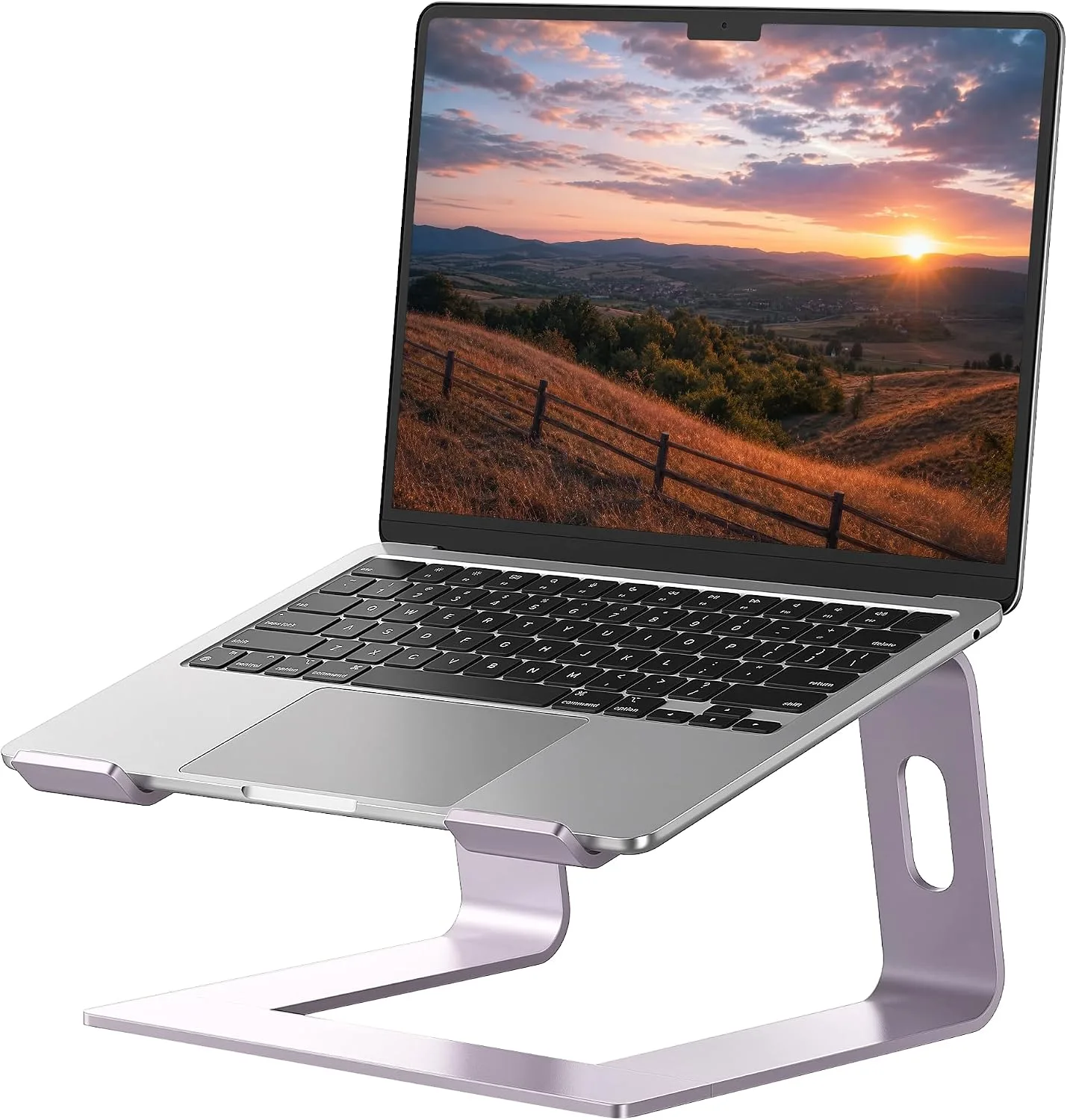 Base para laptop Soundance LLS1 aluminio 10-15.6 pulgadas morado