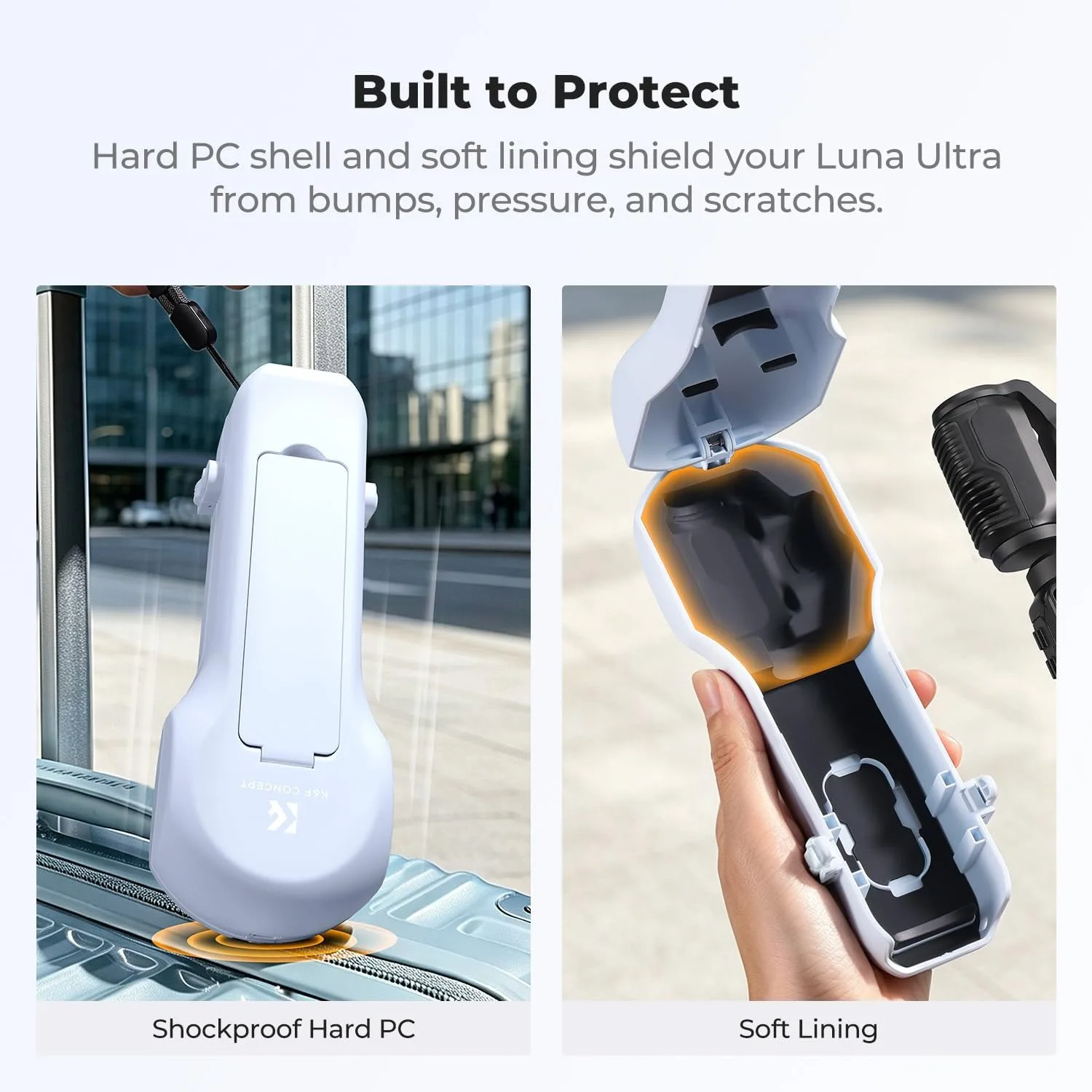 K&F CONCEPT Protective Case Blue Compatible with Insta360 Luna Ultra