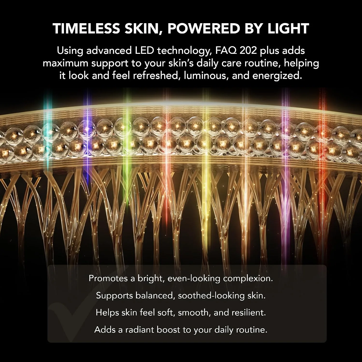 FAQ 202 Plus Advanced 8-Color LED Face Mask - Skin Care Device